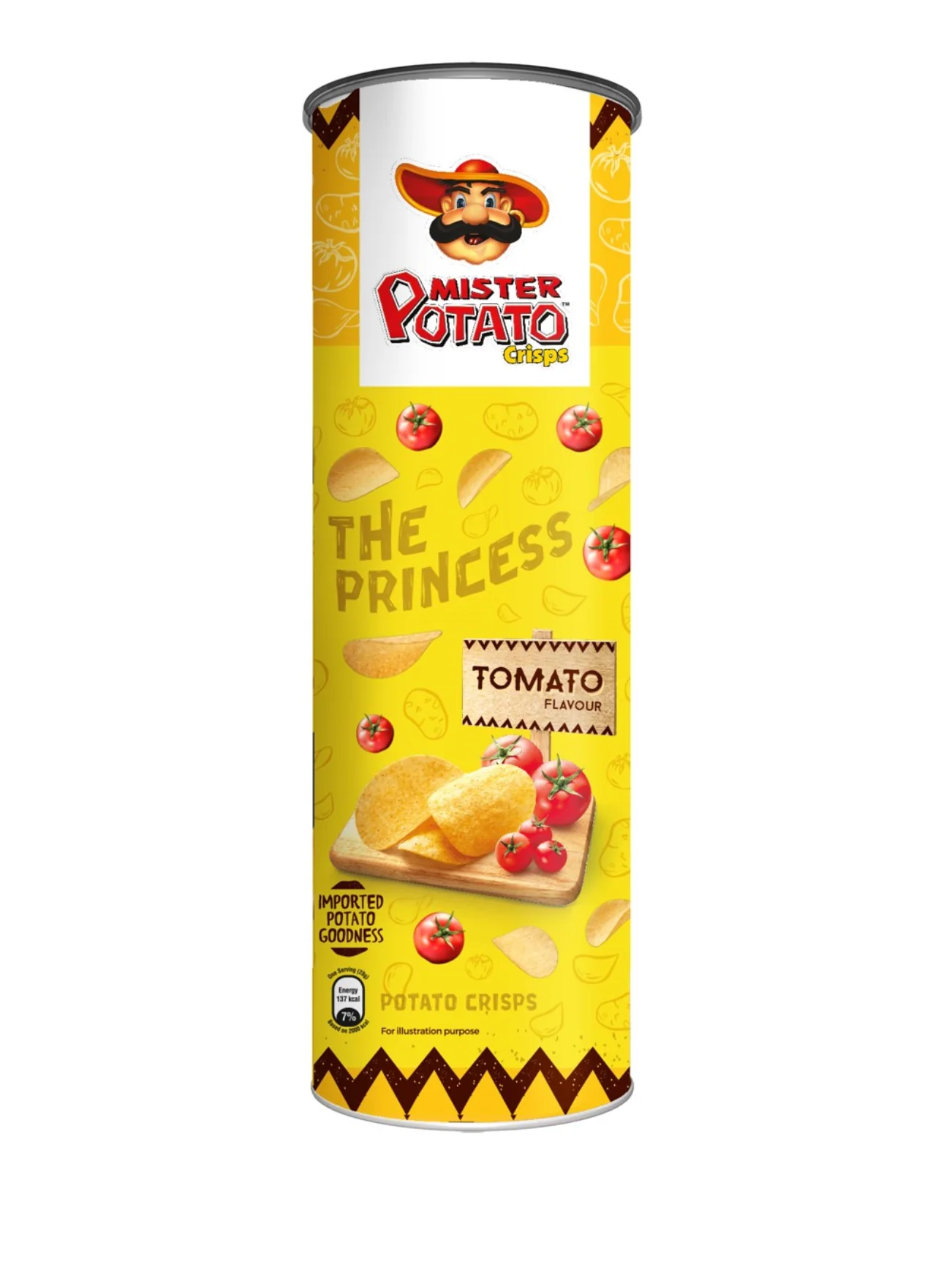 MR POTATO TUBES TOMATO 125G