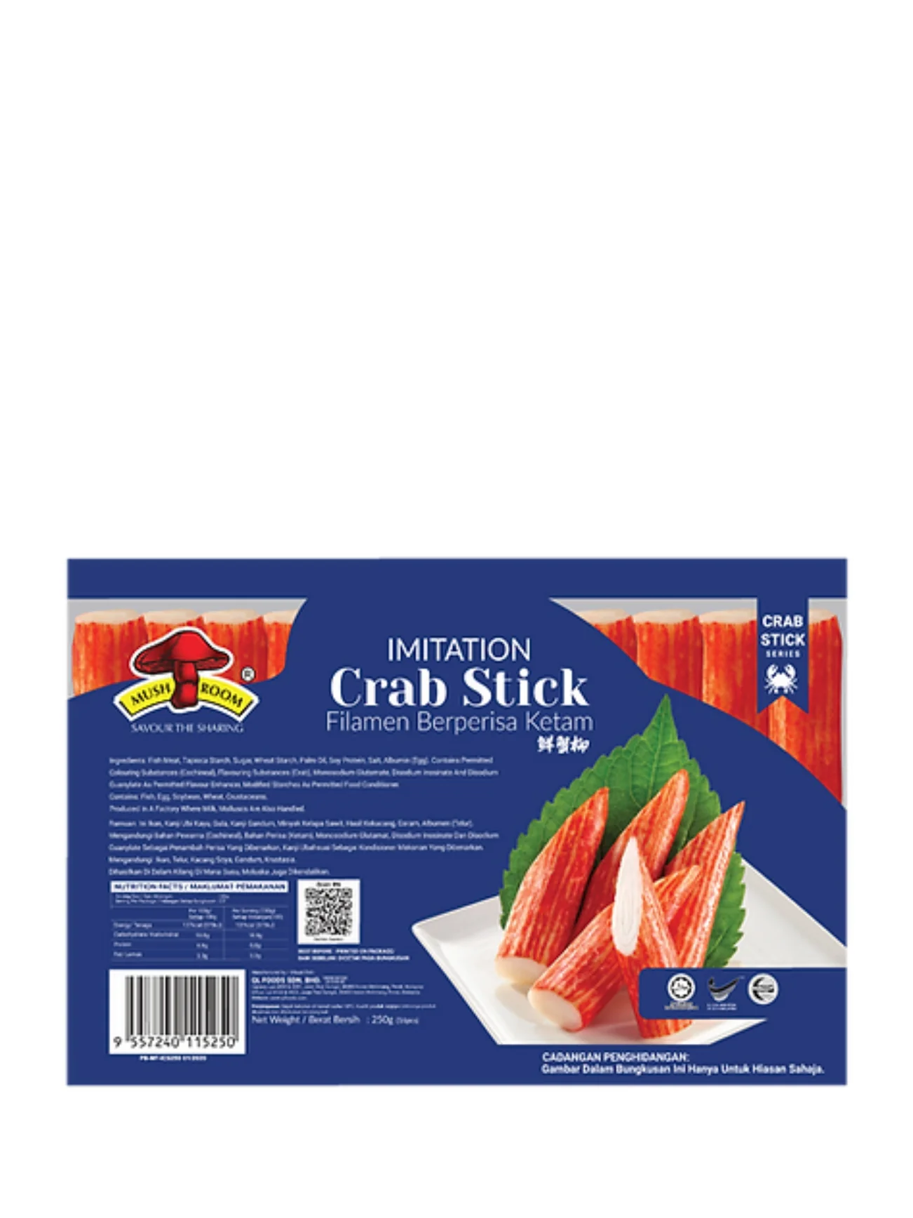 MUSHROOM IMITATION CRAB STICK 250G
