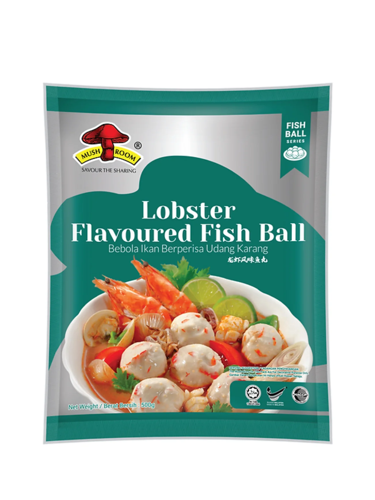 MUSHROOM LOBSTER FLAVOURED BALL 500G
