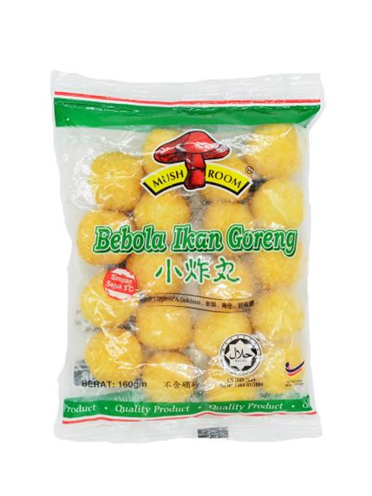 MUSHROOM SMALL FRIED FISH BALL 16'S 130GM - Image 2