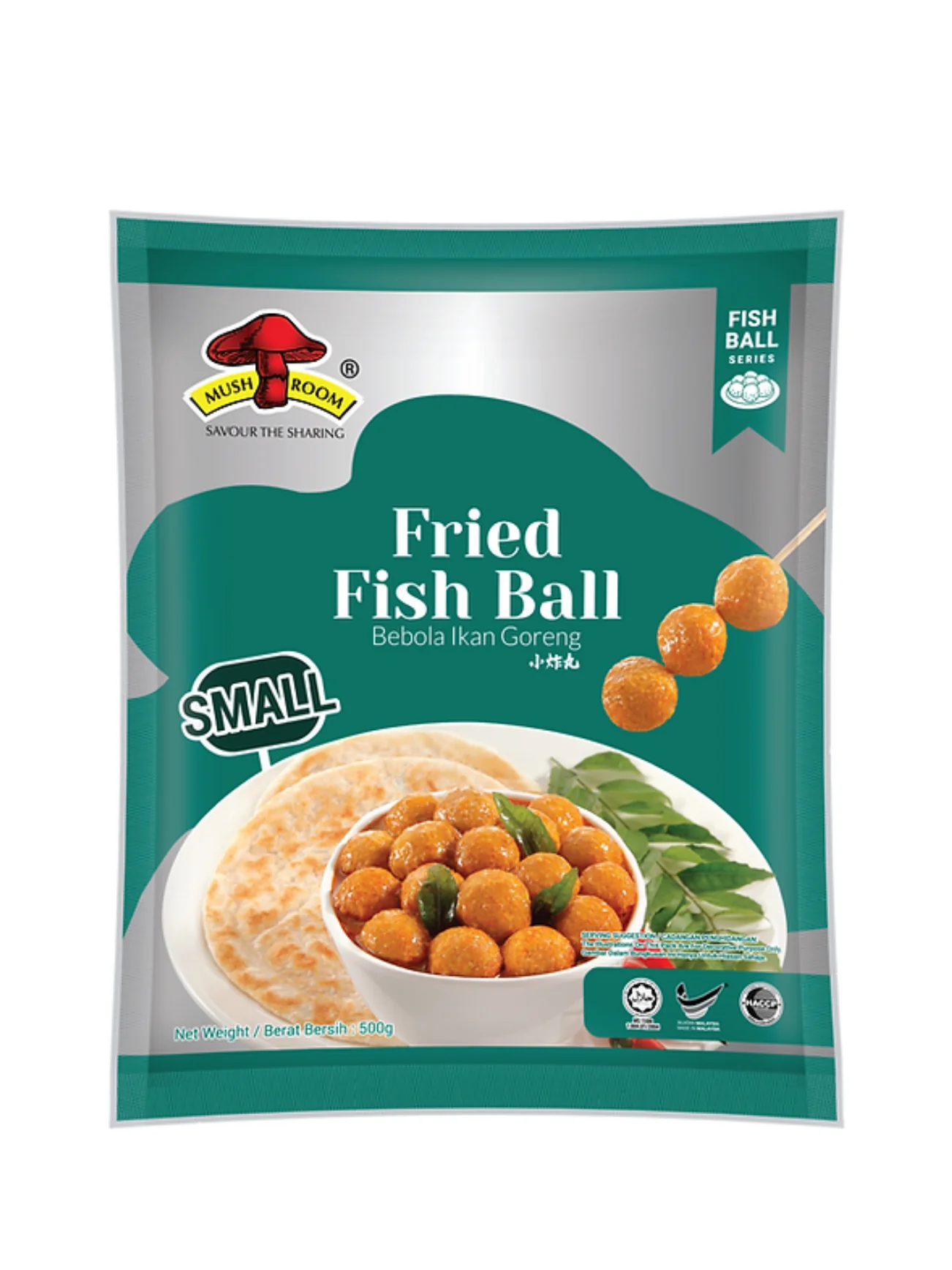 MUSHROOM SMALL FRIED FISH BALL 500G