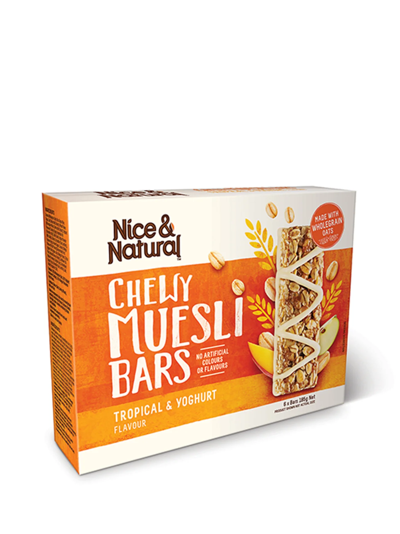 N&N CHEWY MUESLI BARS TROPICAL YOGHURT 185G