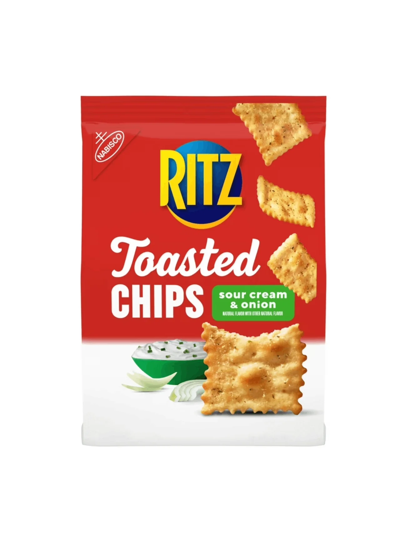 NABISCO RITZ TOASTED CHIPS S.CREAM & ONION 8.1 OZ