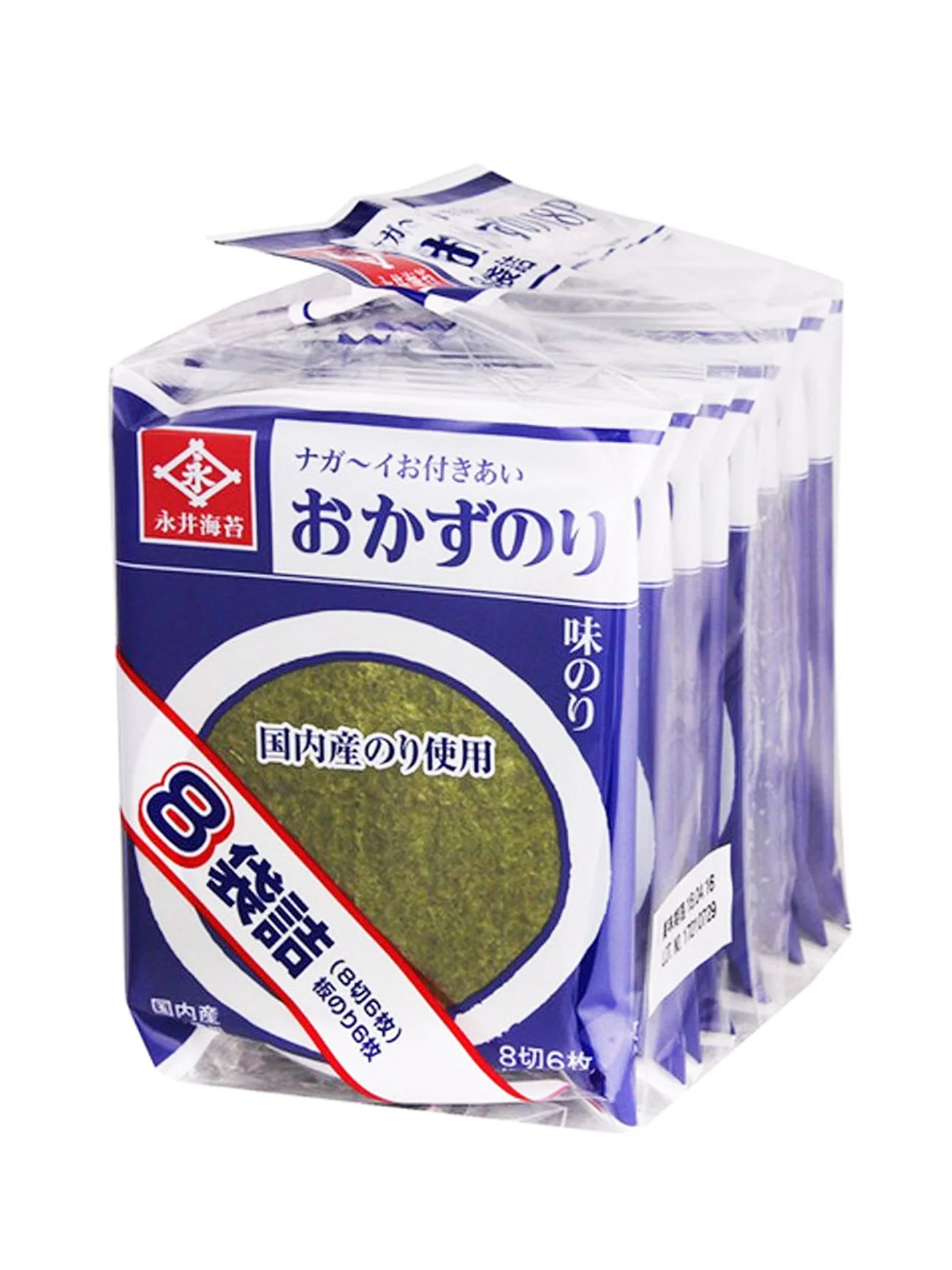 NAGAI NORI OKAZU SEAWEED (DRIED SEAWEED) 8PCS - Image 2
