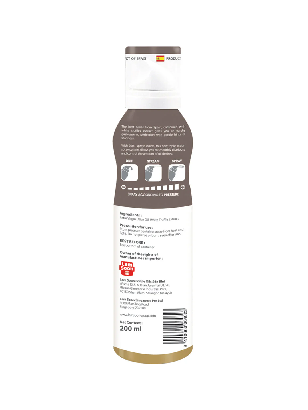 NATUREL EVOO W WHITE TRUFFLE SPRAY 200ML - Image 4