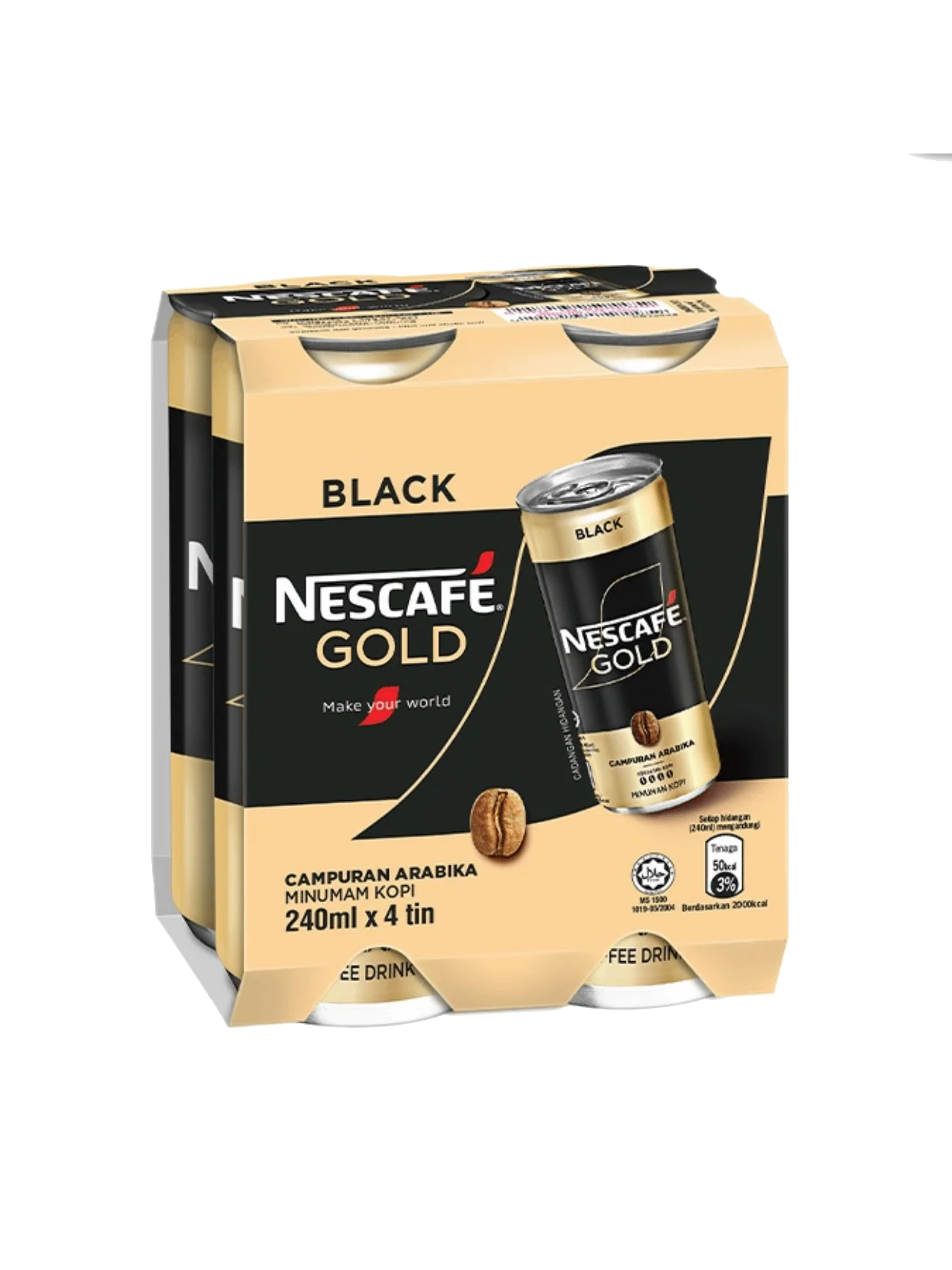 NESCAFE GOLD BLACK 4X240ML