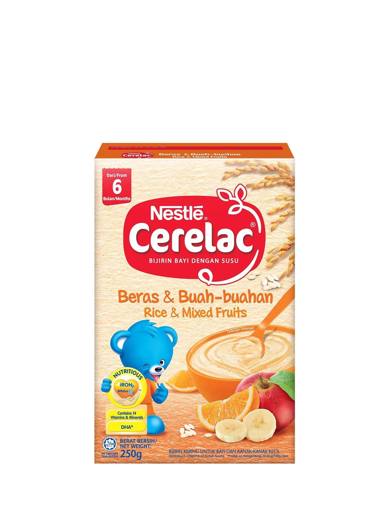 NESTLE CERELAC RICE MIXED FRUIT 250G - Image 2