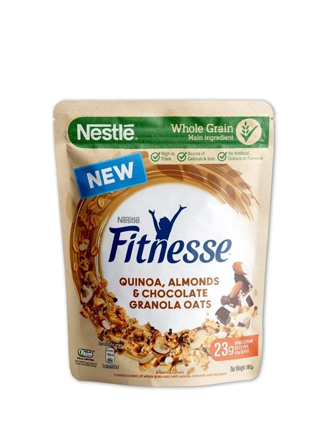 NESTLE FITNESSE QUINOA, ALMOND & CHOC GRANOLA 300G