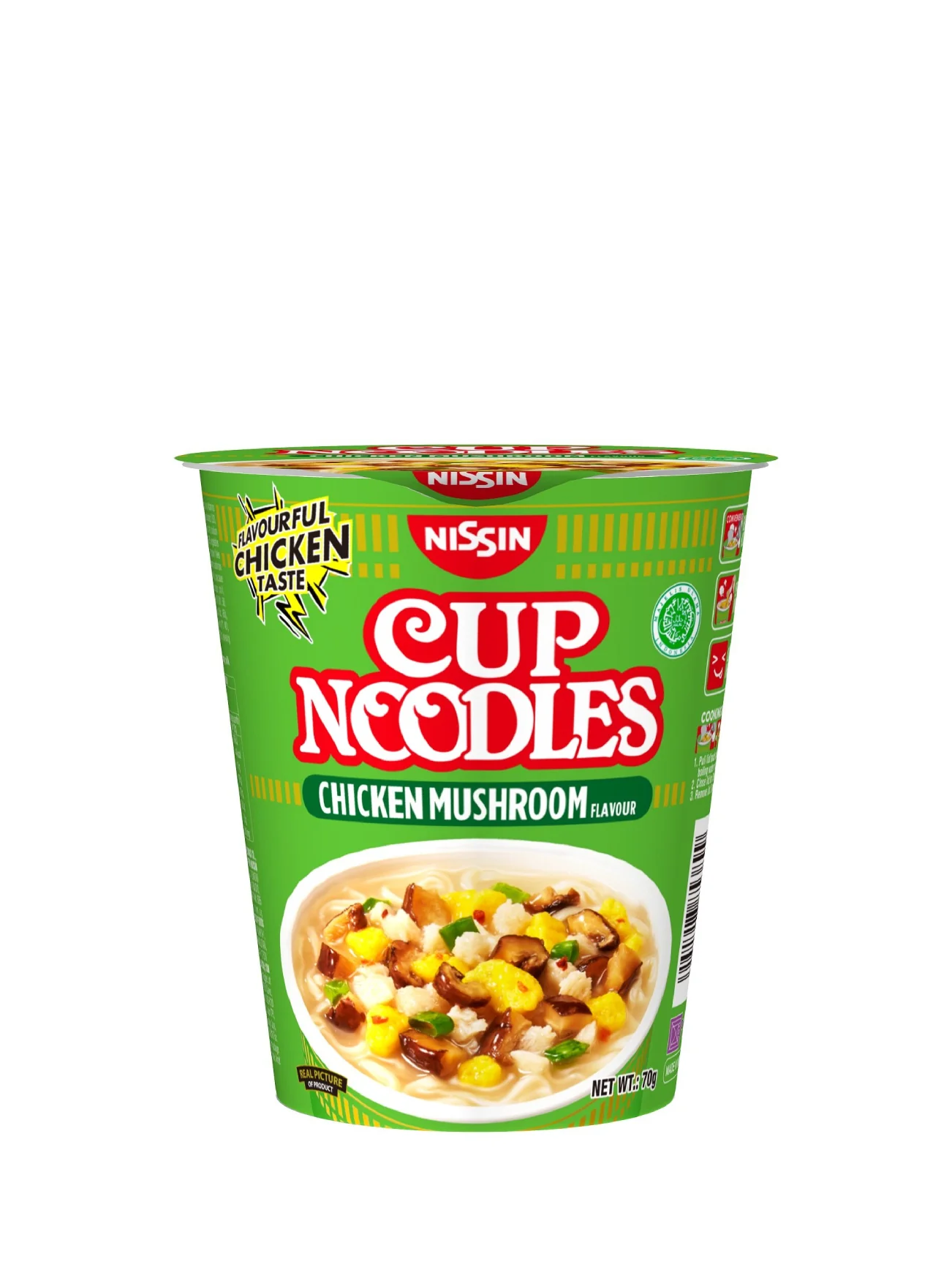 NISSIN CUP NOODLES CHICKEN MUSHROOM 70G
