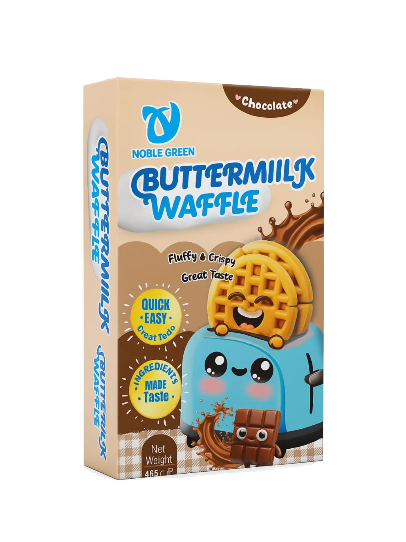 NOBLE GREEN BUTTERMILK WAFFLE CHOCO 6X45G