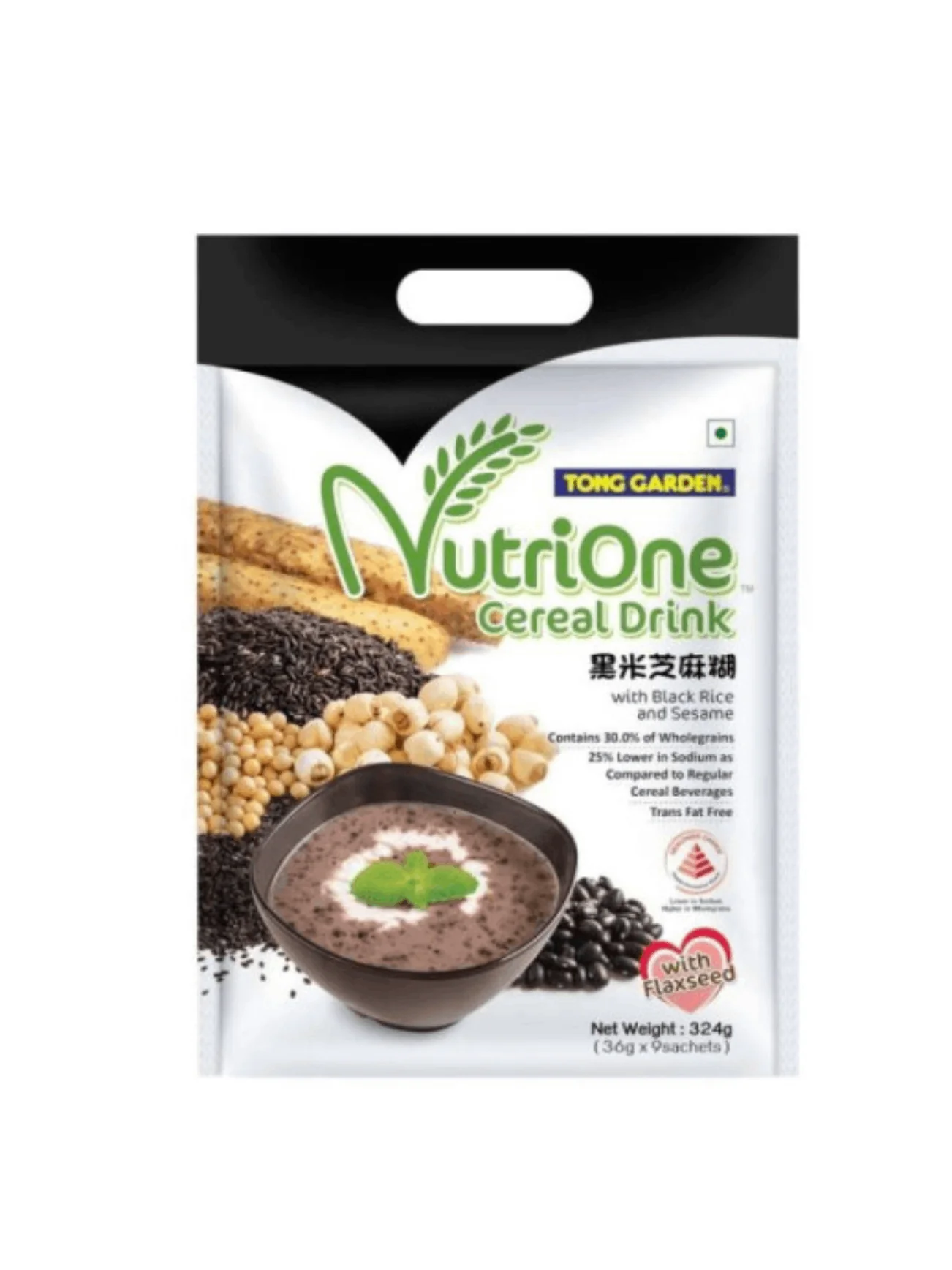 NUTRIONE BLACK RICE&SESAME W FLAXSEED 324G