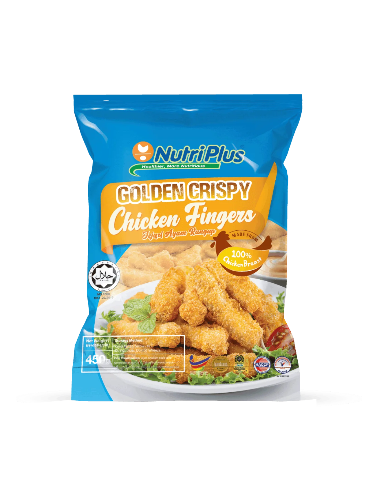 NUTRIPLUS CHICKEN FINGER 450G