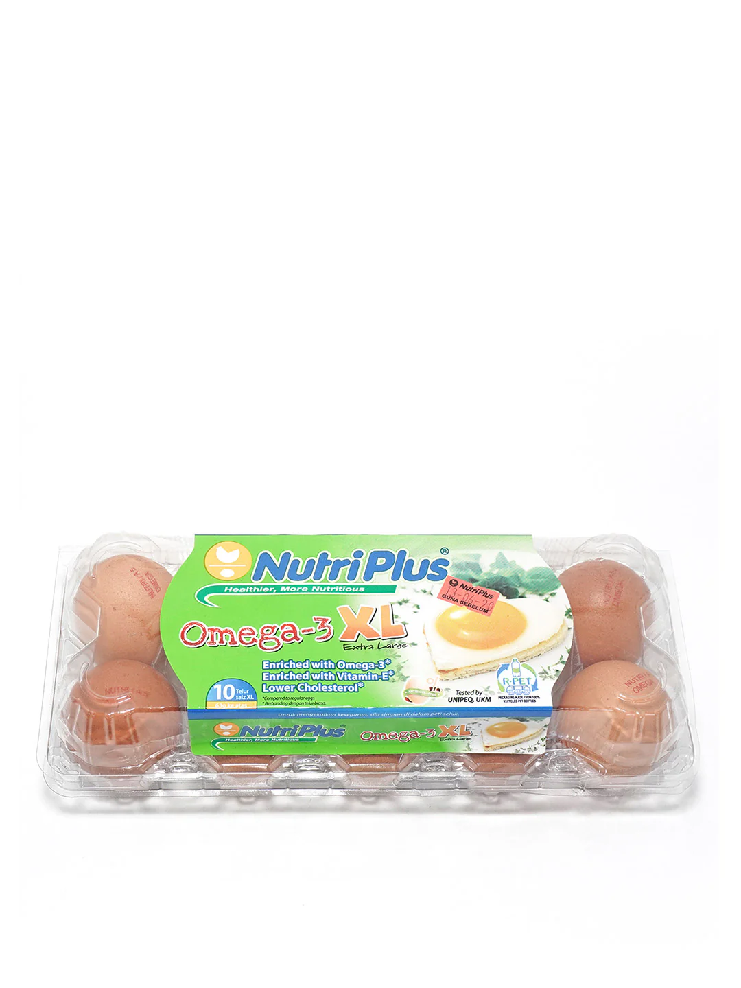 NUTRIPLUS EGGS OMEGA 3 XL 10S