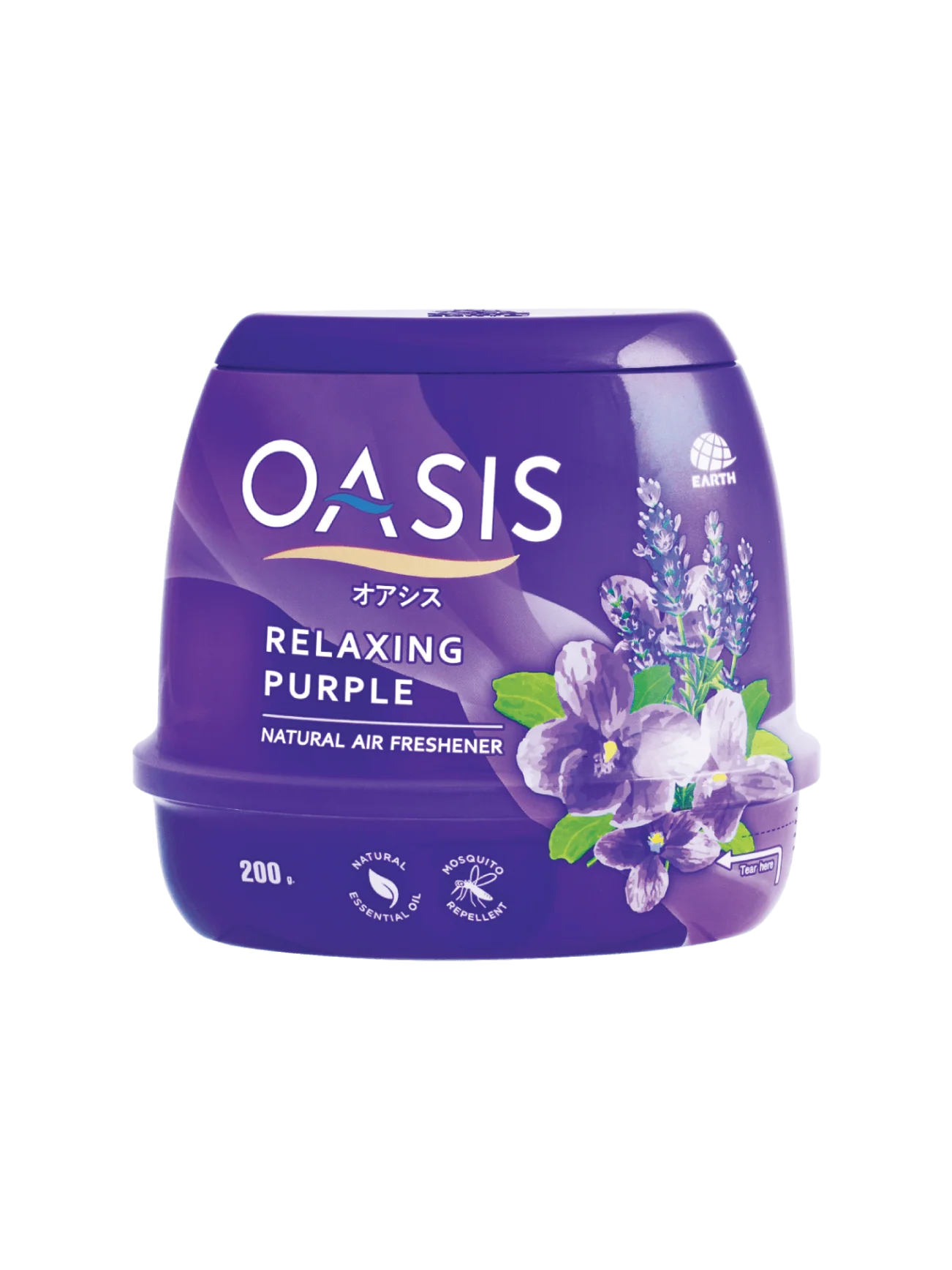OASIS AIR FRESHENER GEL RELAXING PURPLE 200G
