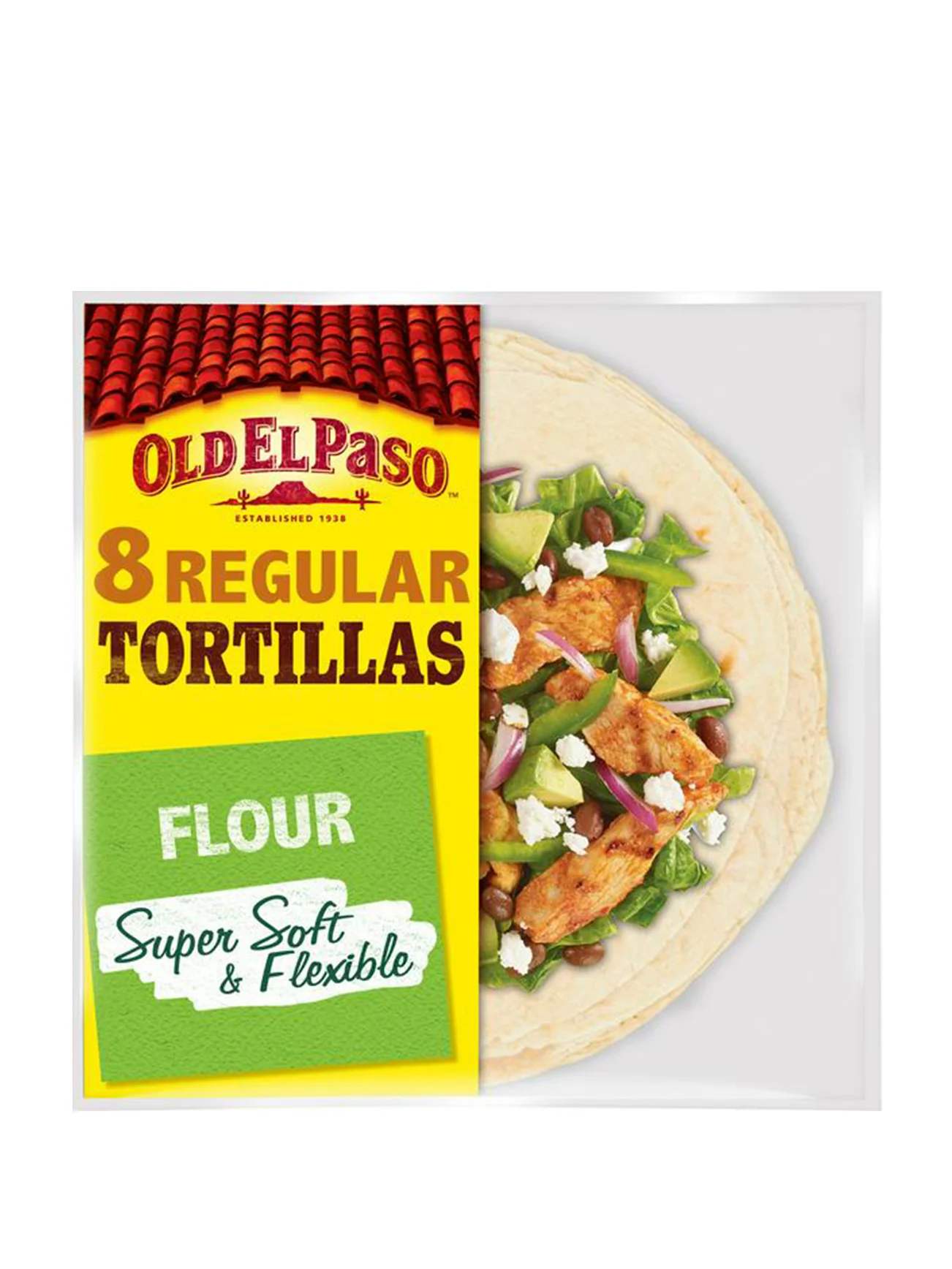 OLD EL PASO FLOUR TORTILLAS 8S (UK) 326G