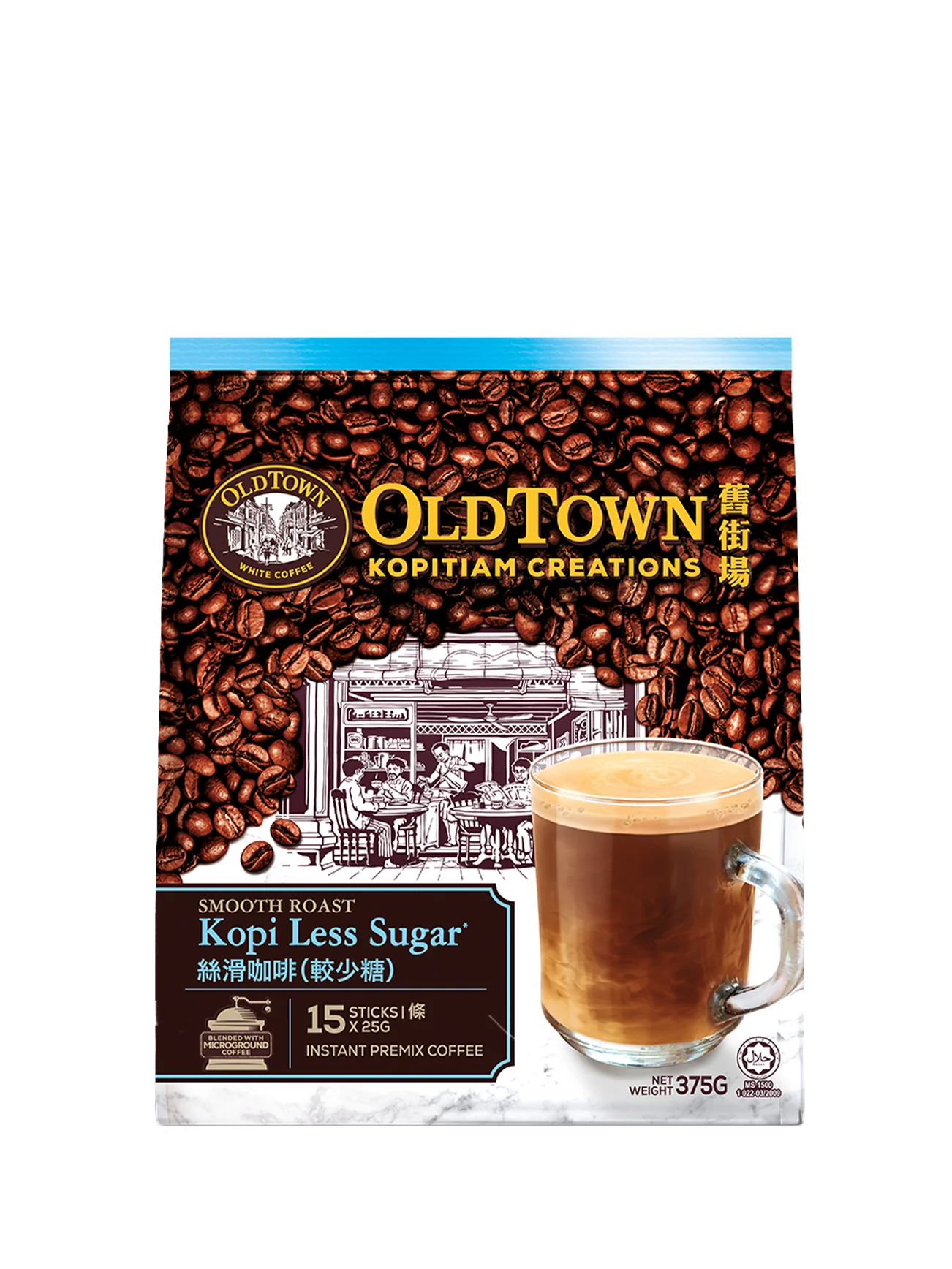 OLD TOWN KOPITIAM SMOOTH ROAST LESS SUGAR 15SX25G - Image 2