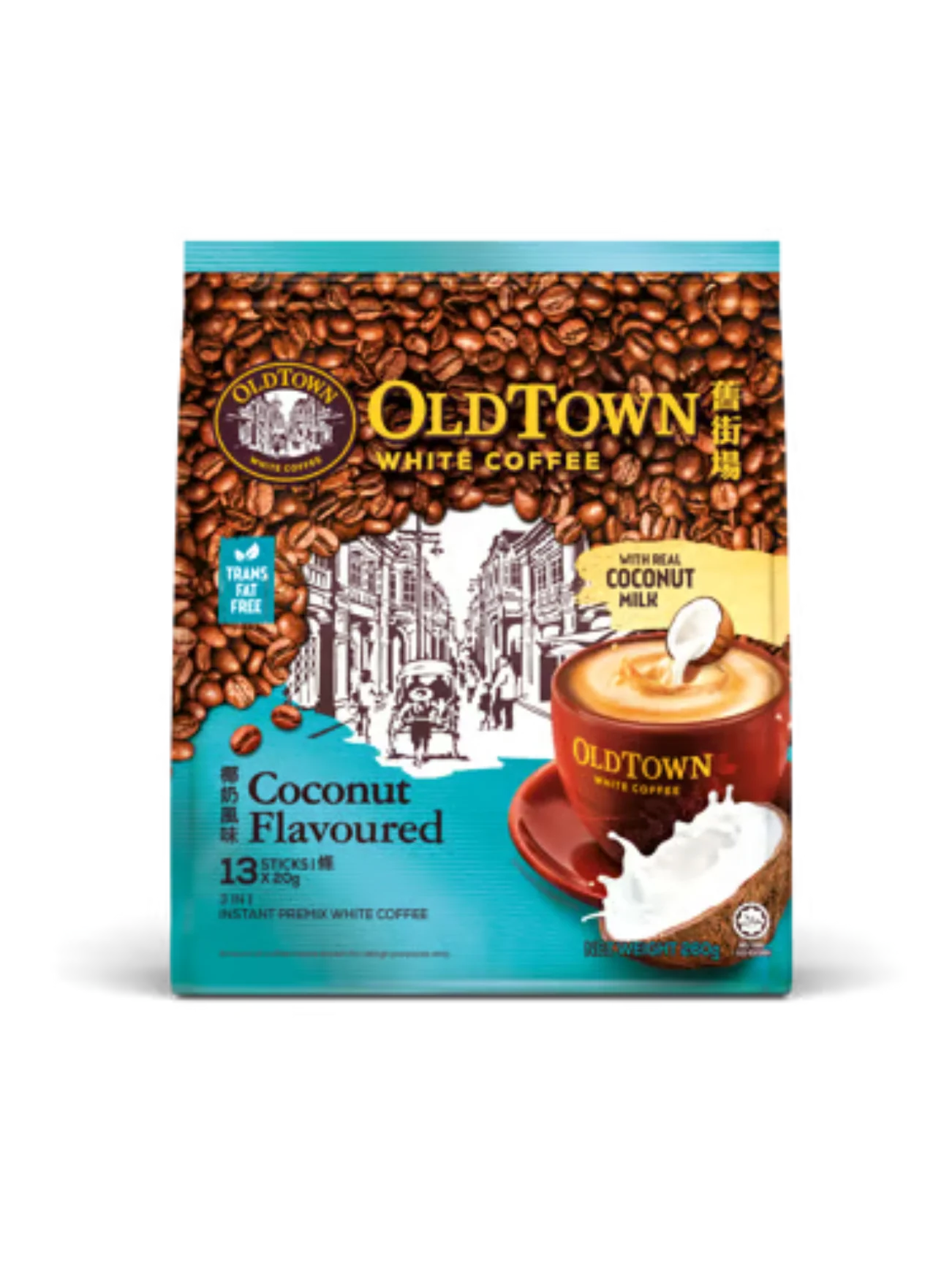 OLDTOWN WHITE COFFEE COCONUT 13SX20G