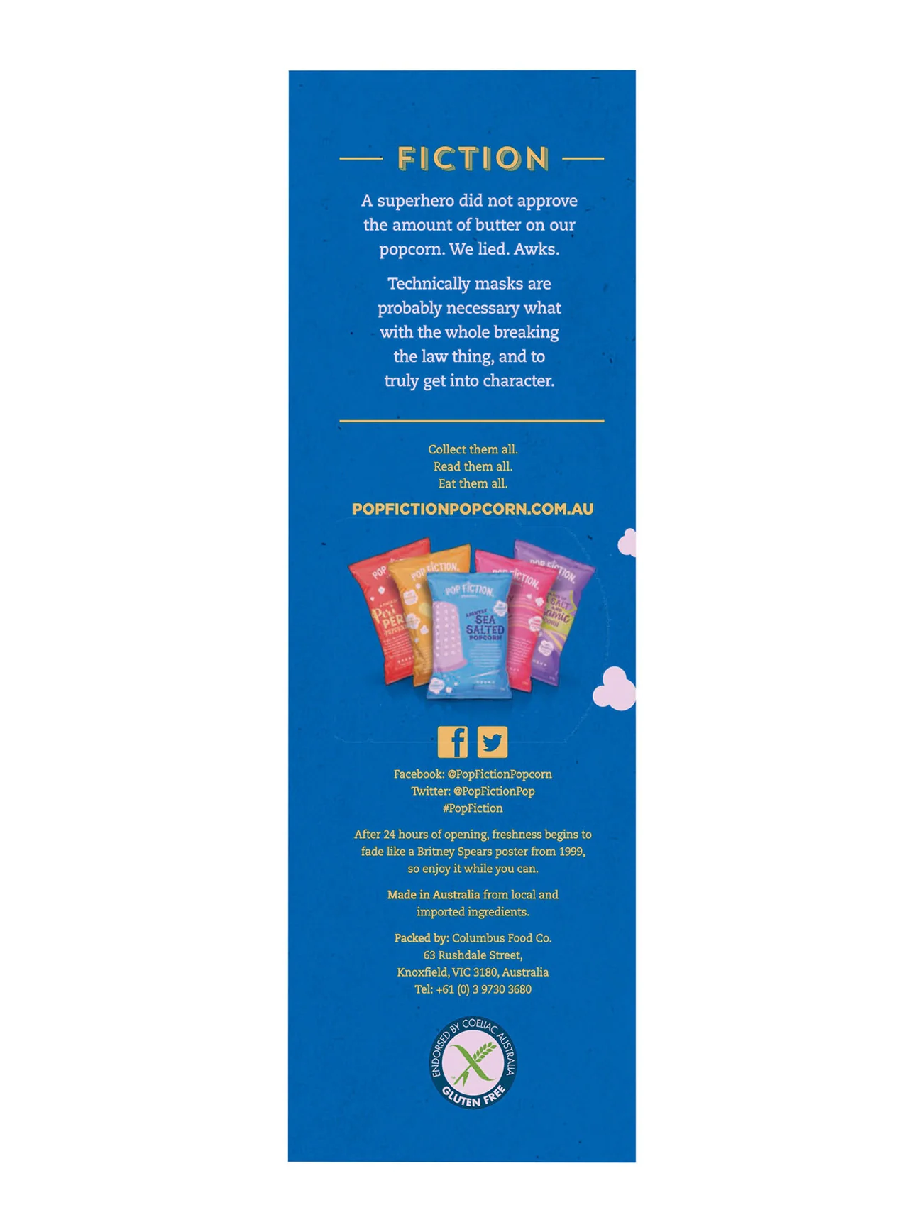 POP FICTION POPCORN BUTTER 100G - Image 3