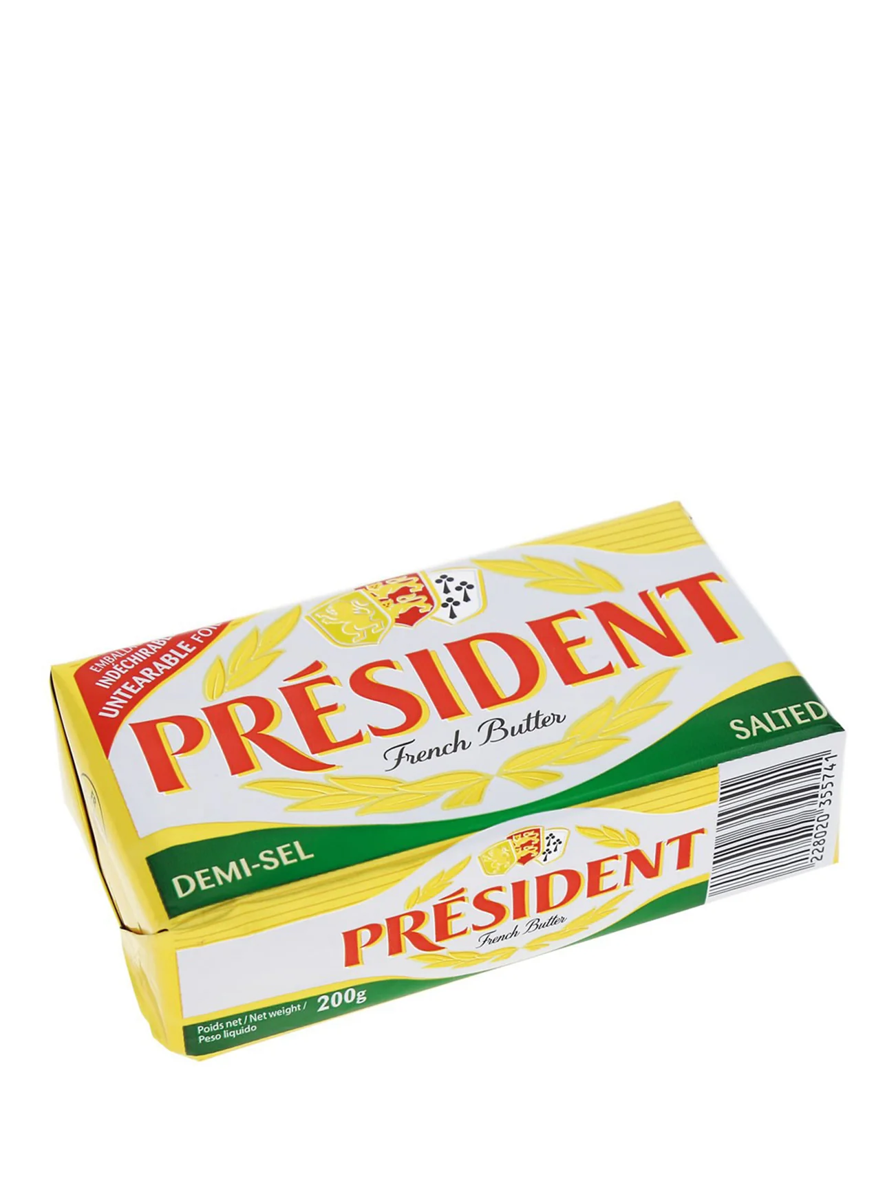 PRESIDENT SALTED BUTTER 200G - Image 2