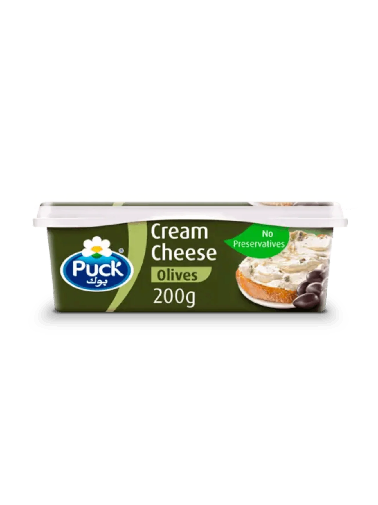 PUCK CREAM CHEESE SPREAD OLIVE 200G - Image 2