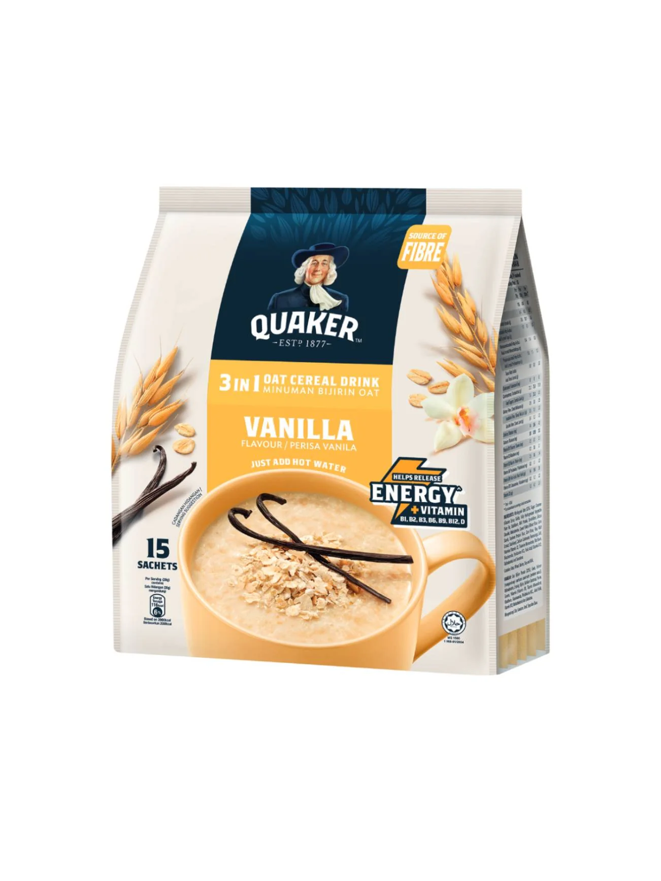 QUAKER 3 IN 1 VANILLA 14'S X 28G