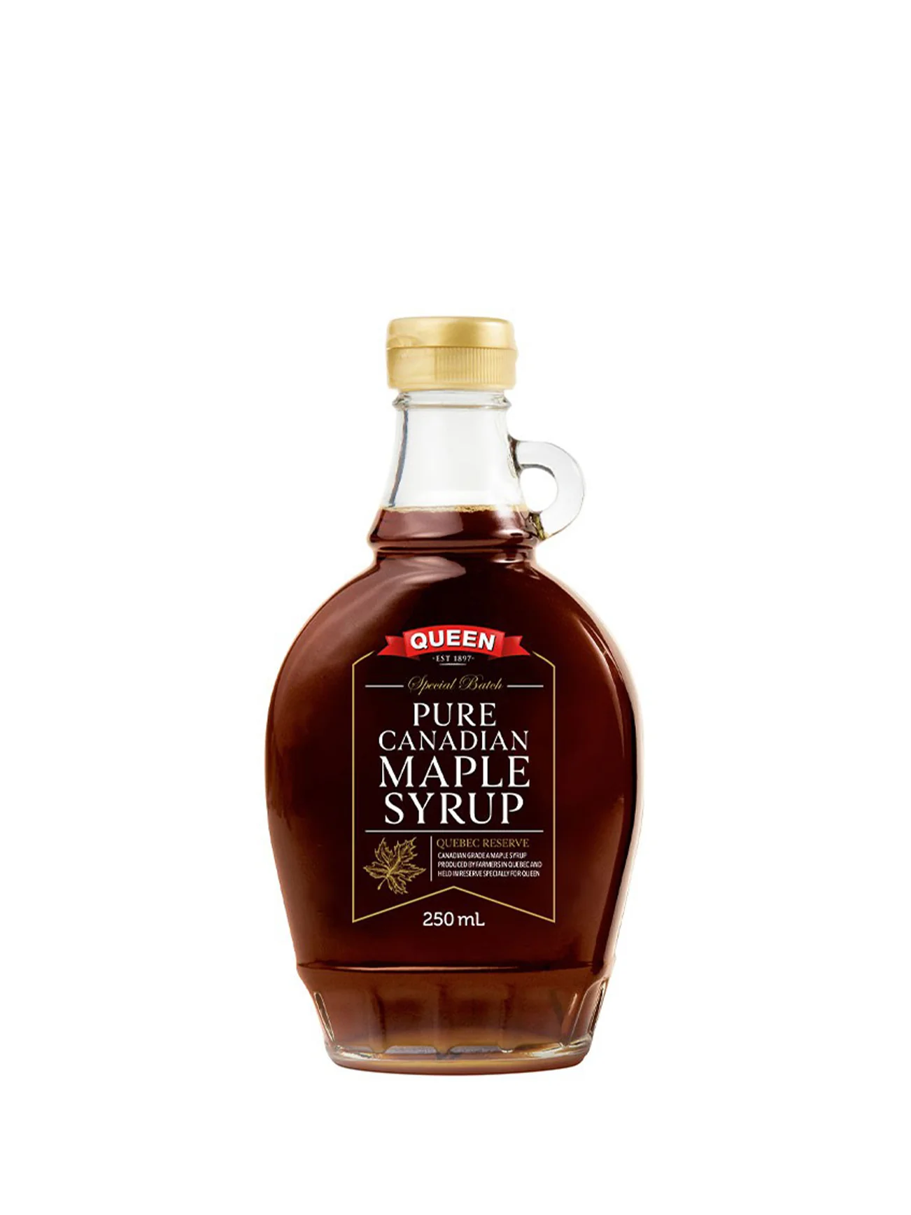 QUEEN 100 PURE MAPLE SYRUP 250ML