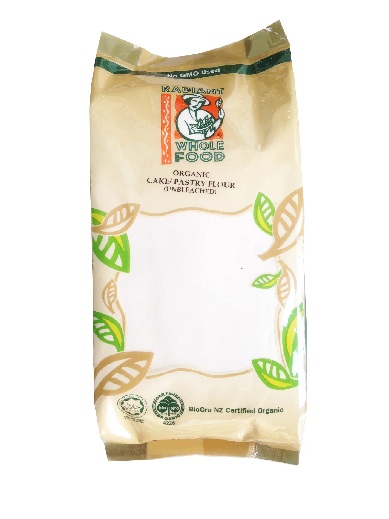 RADIANT ORG UNBLEACHED CAKE FLOUR 1KG