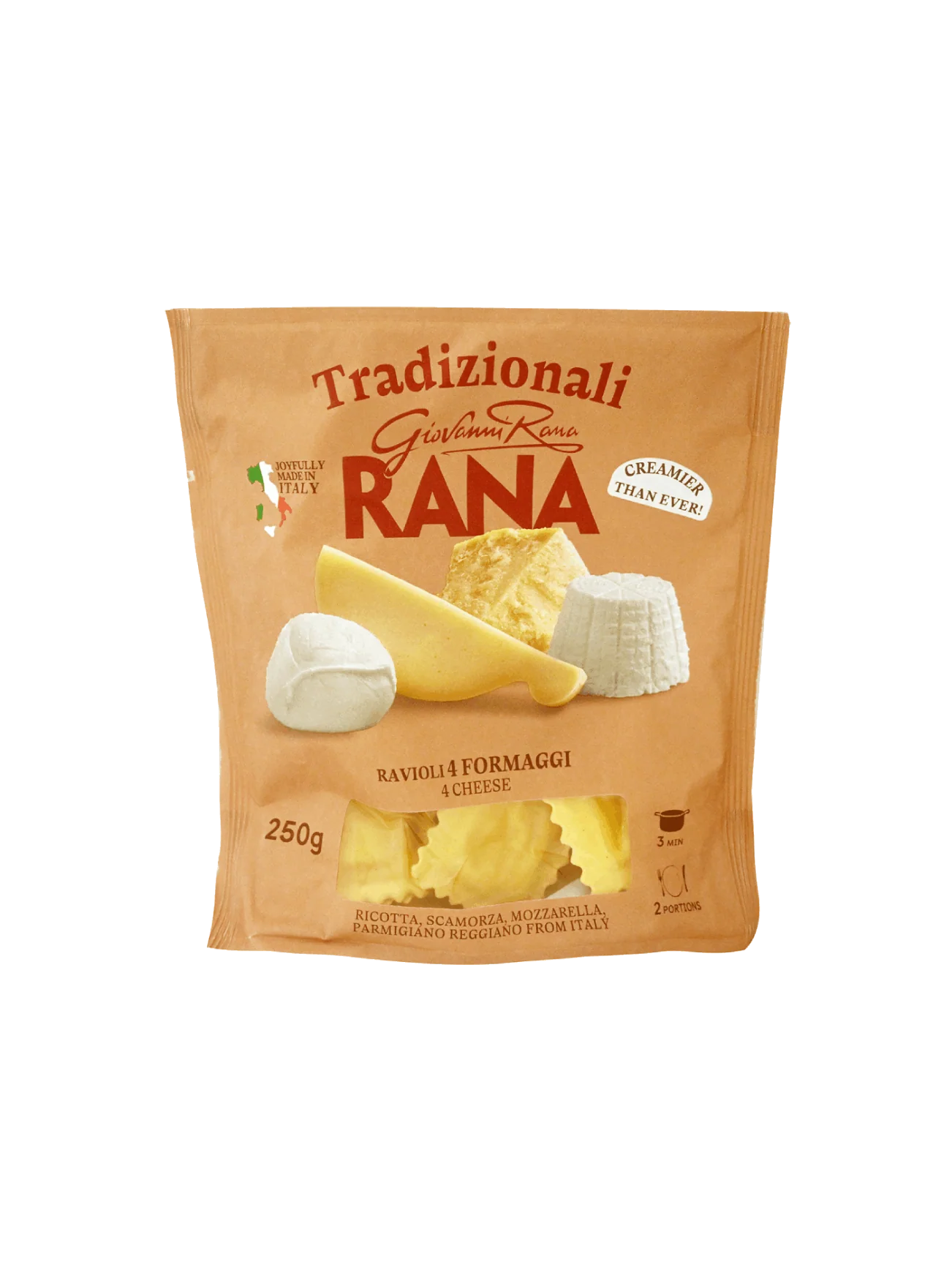 RANA 4 CHEESE RAVIOLI 250G