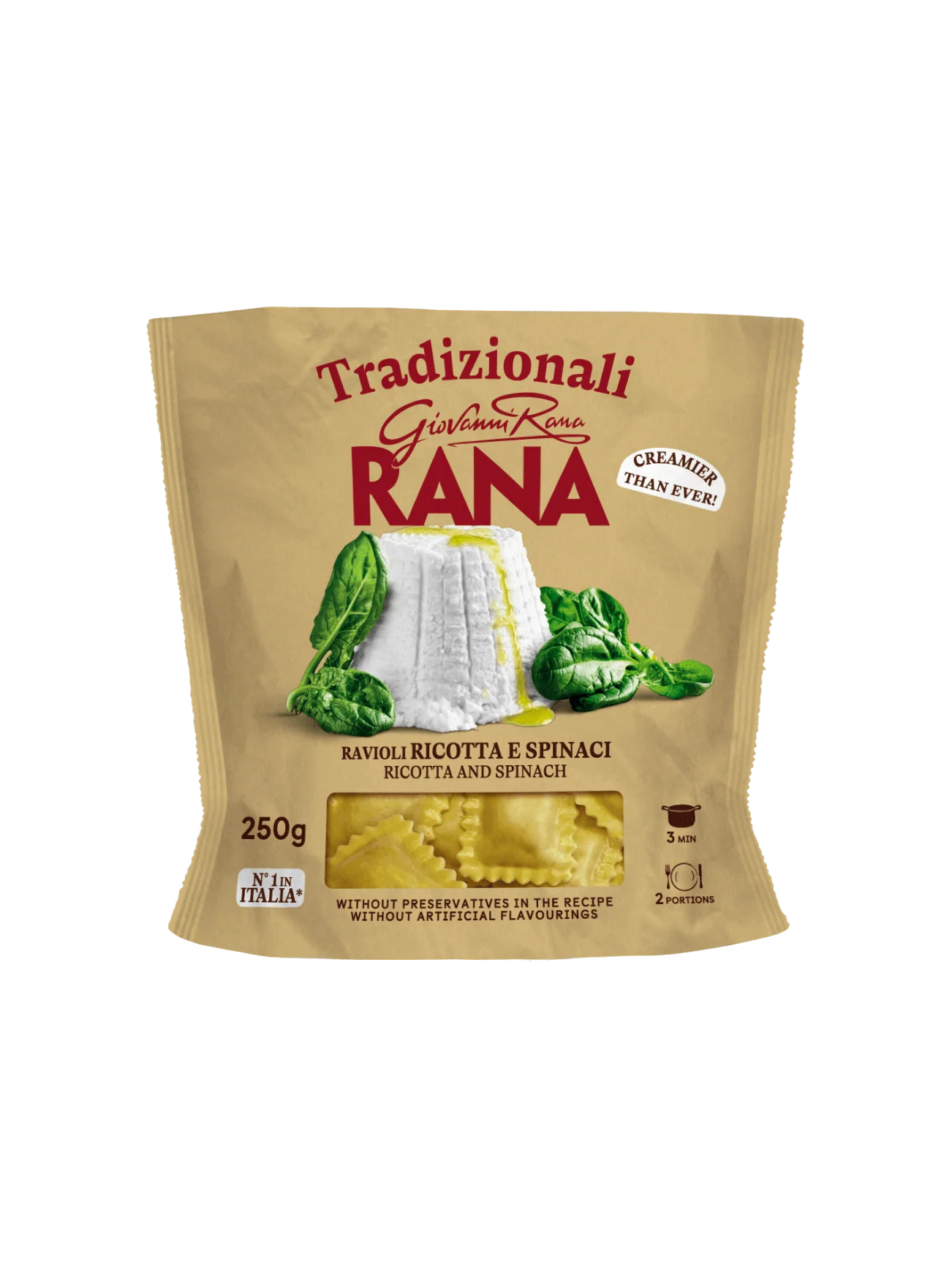 RANA RICOTTA & SPINACH TORTELLINI 250G