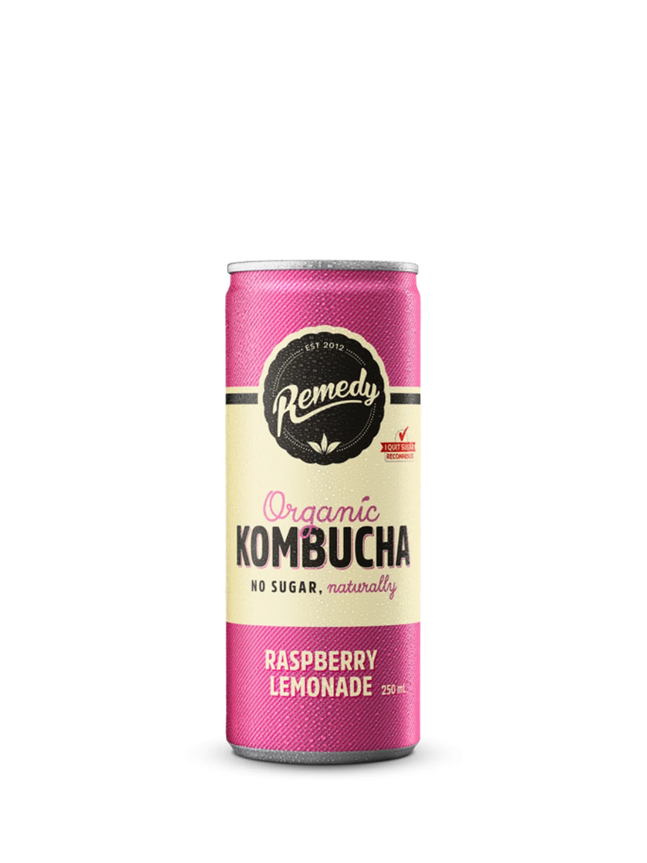 REMEDY ORGANIC KOMBUCHA RASPBERRY LEMONADE 250ML