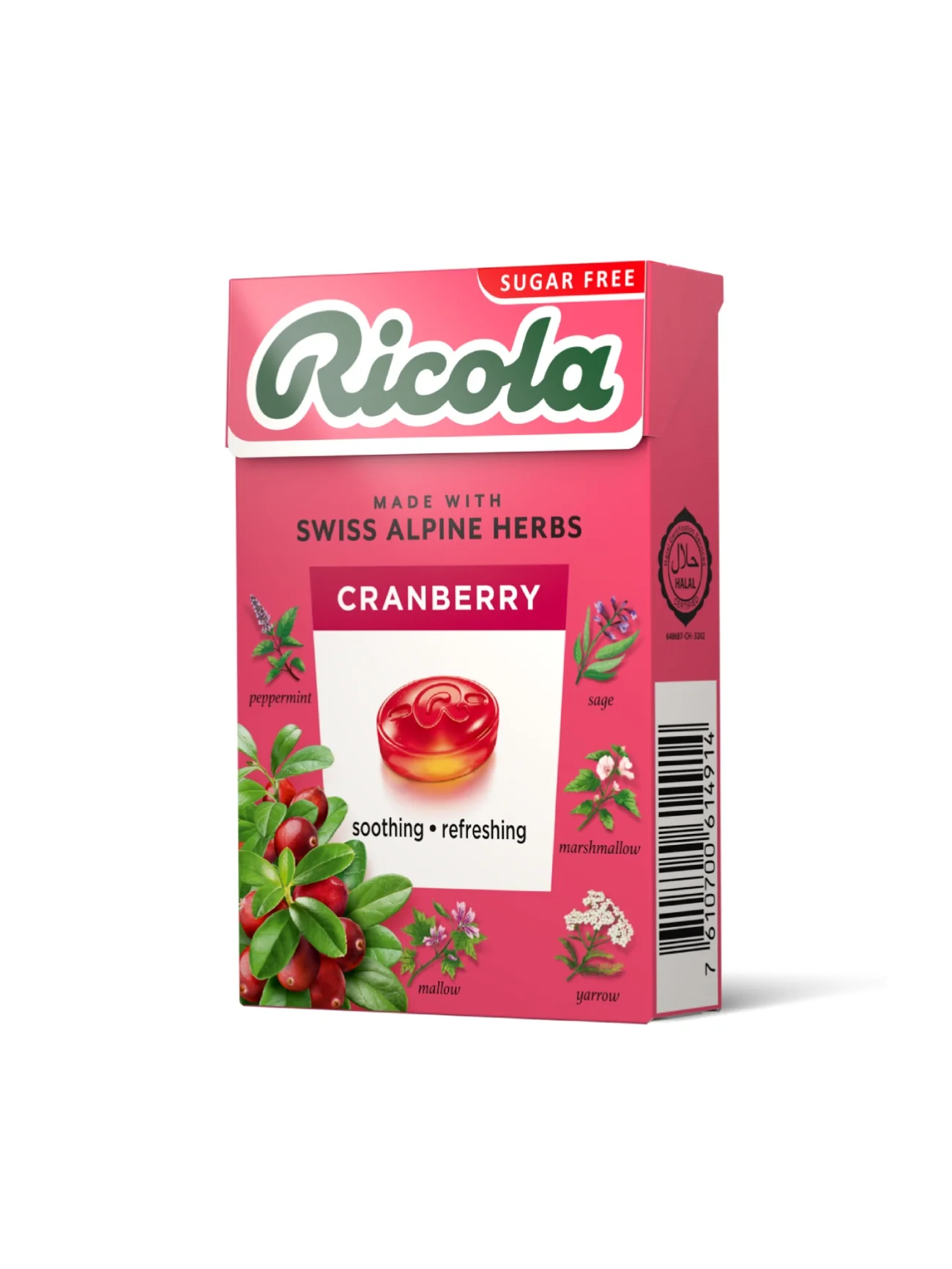 RICOLA LOZENGES CRANBERRY 40G