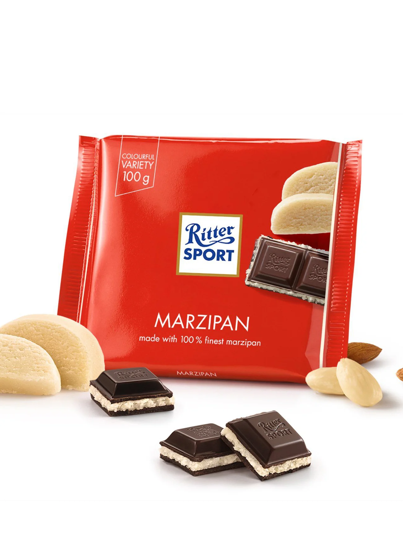 RITTER SPORT MARZIPAN 100GM