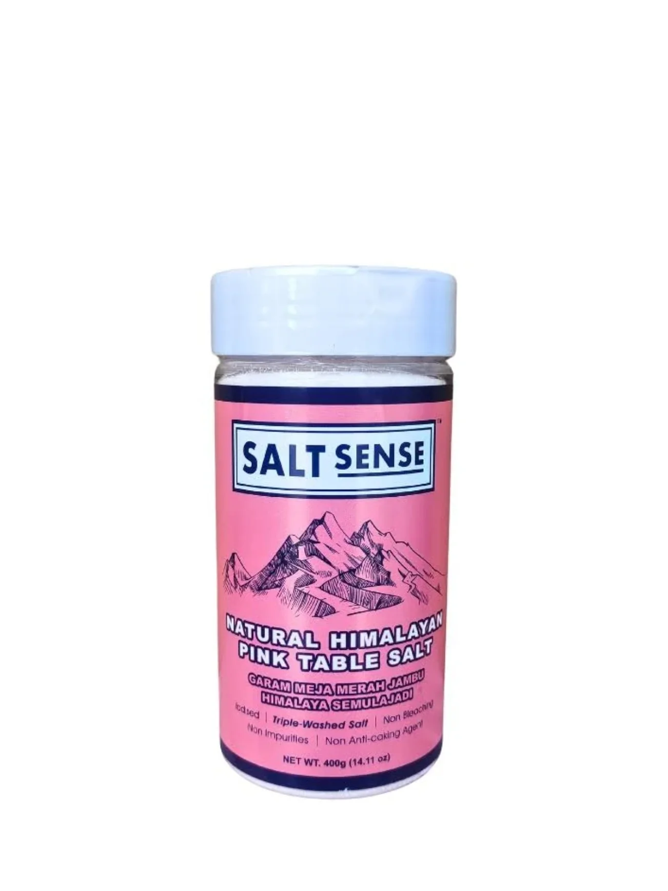 SALT SENSE NAT HIMALAYAN PINK TABLE SALT 400G