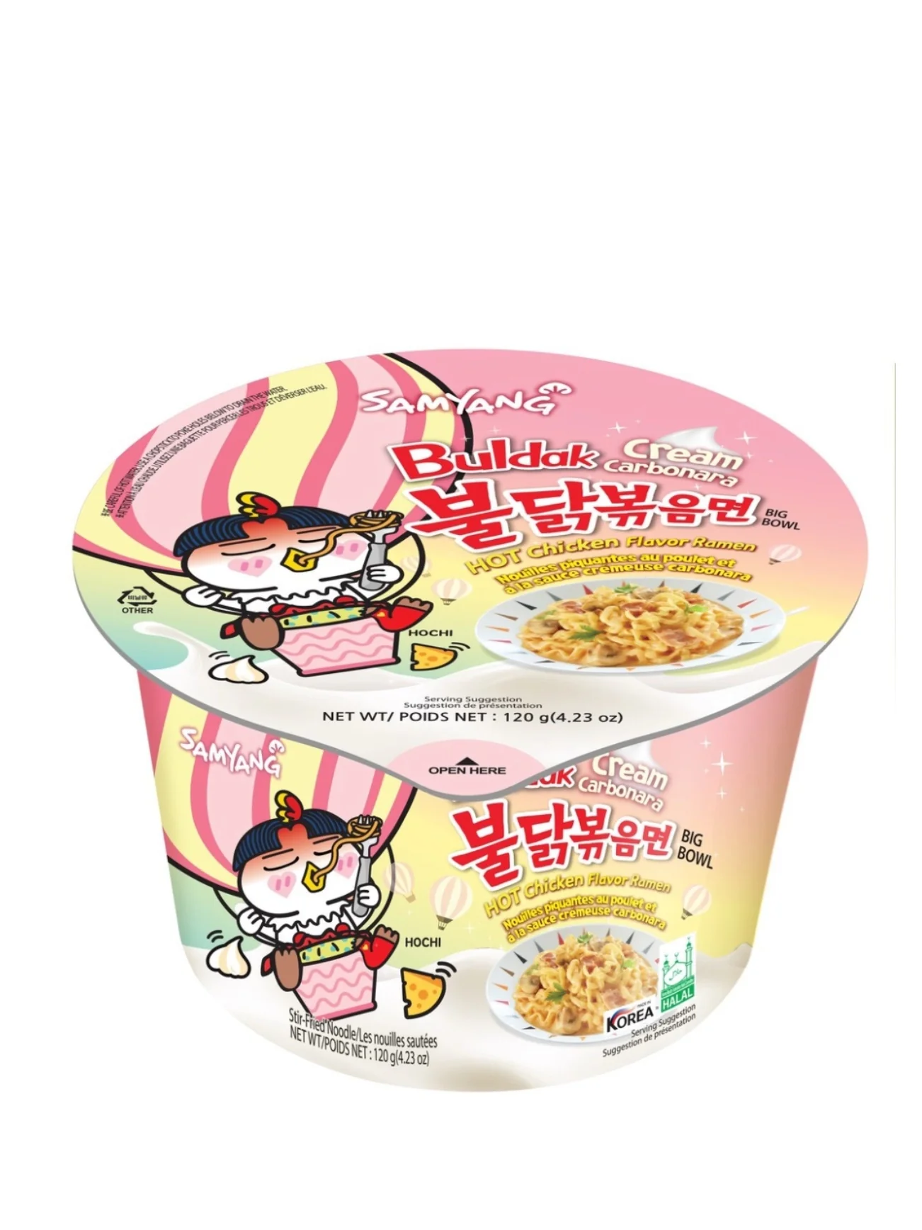 SAMYANG H'CHIC CREAM CARBONARA RAMEN BOWL 120G