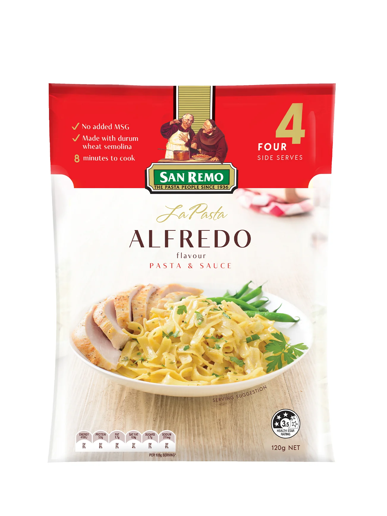 SAN REMO LA PASTA ALFREDO 120G - Image 2