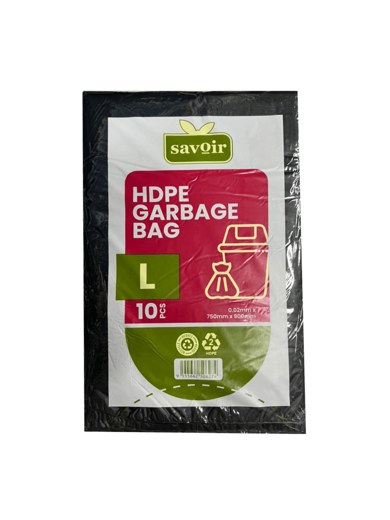 SAVOIR HDPE GARBAGE BAG L 10S