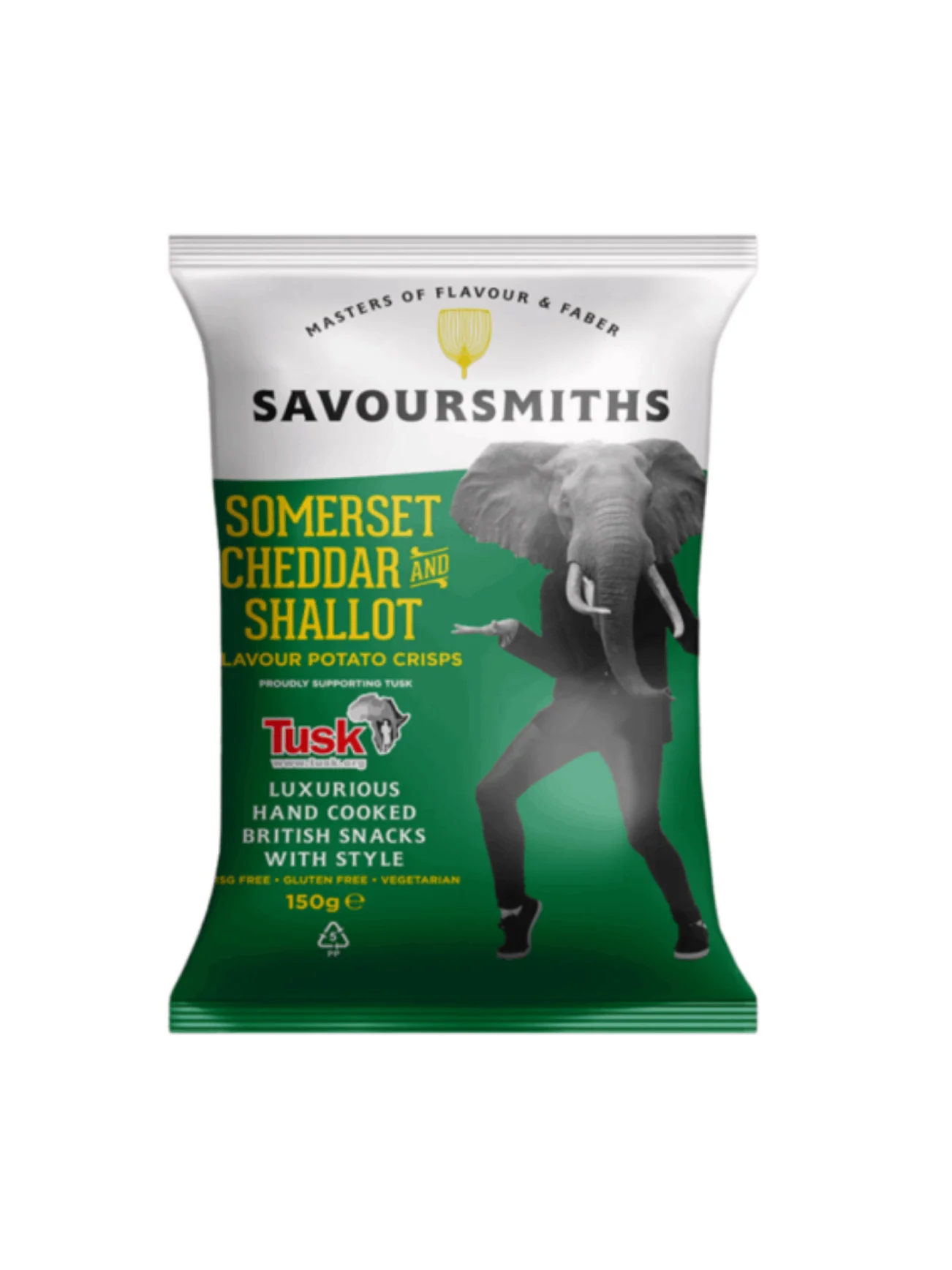 SAVOURSMITHS SOMERSET CHEDDAR & SHALLOT 150G