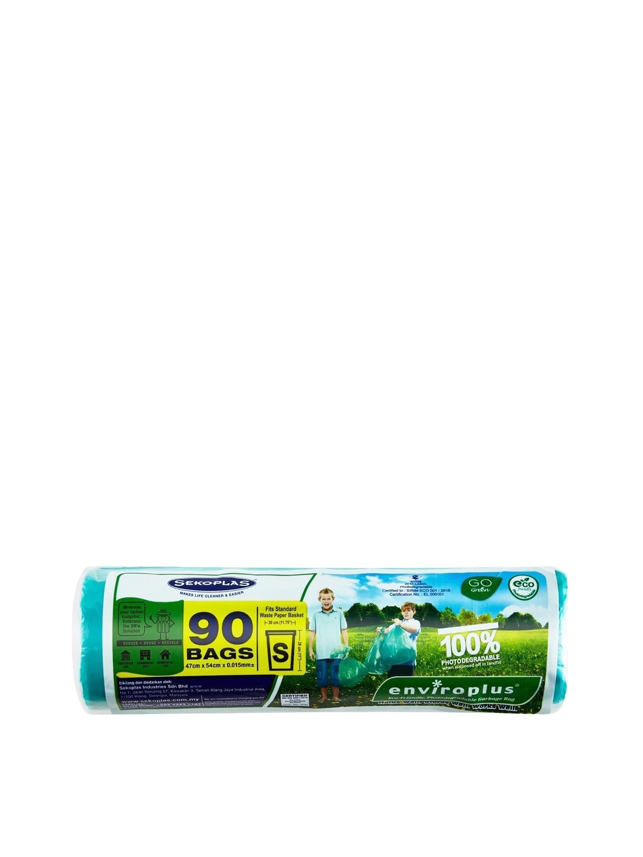 SEKOPLAS EP GARBAGE BAGS ROLL S-47X54CM 90'S - Image 2