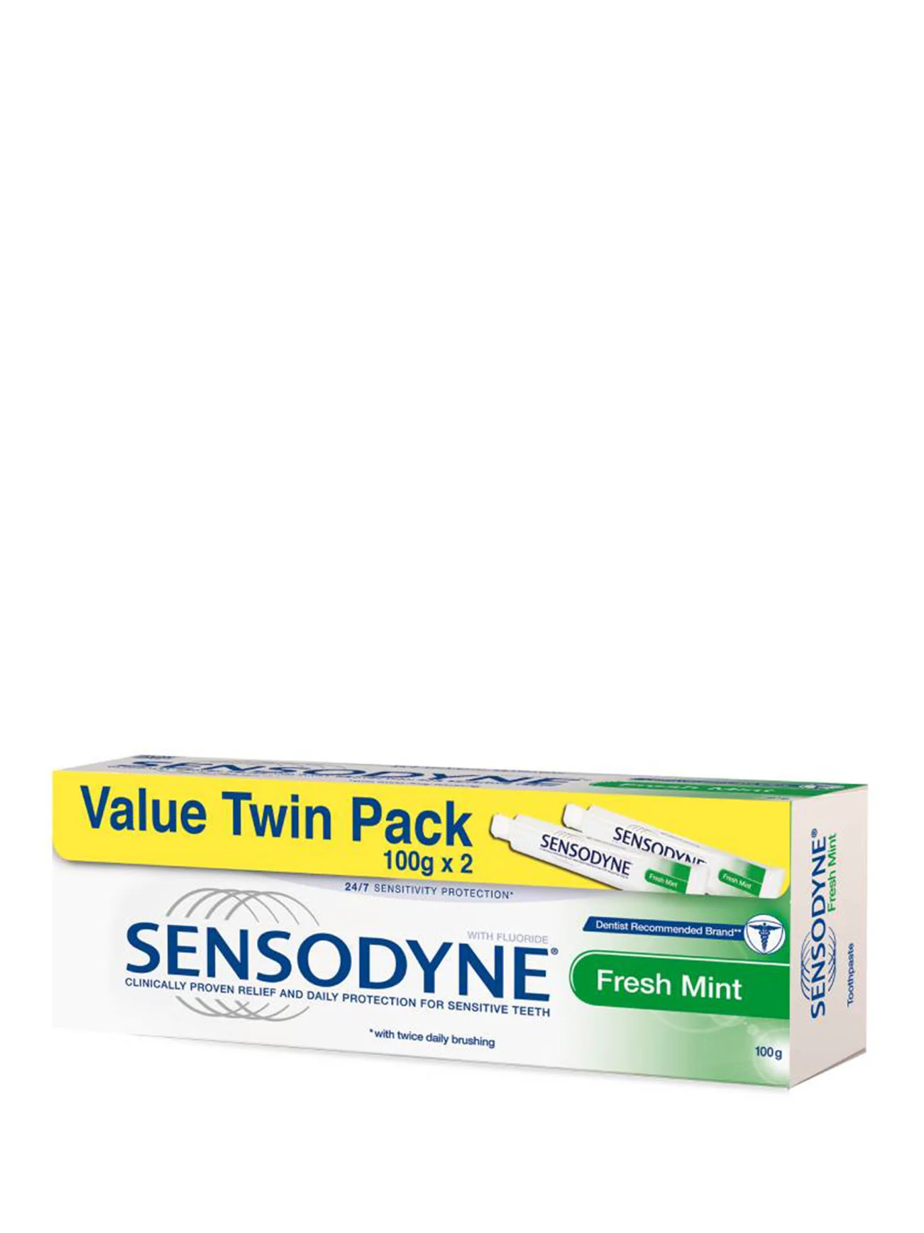 SENSODYNE FRESH MINT VALUE PACK 2X100G - Image 2