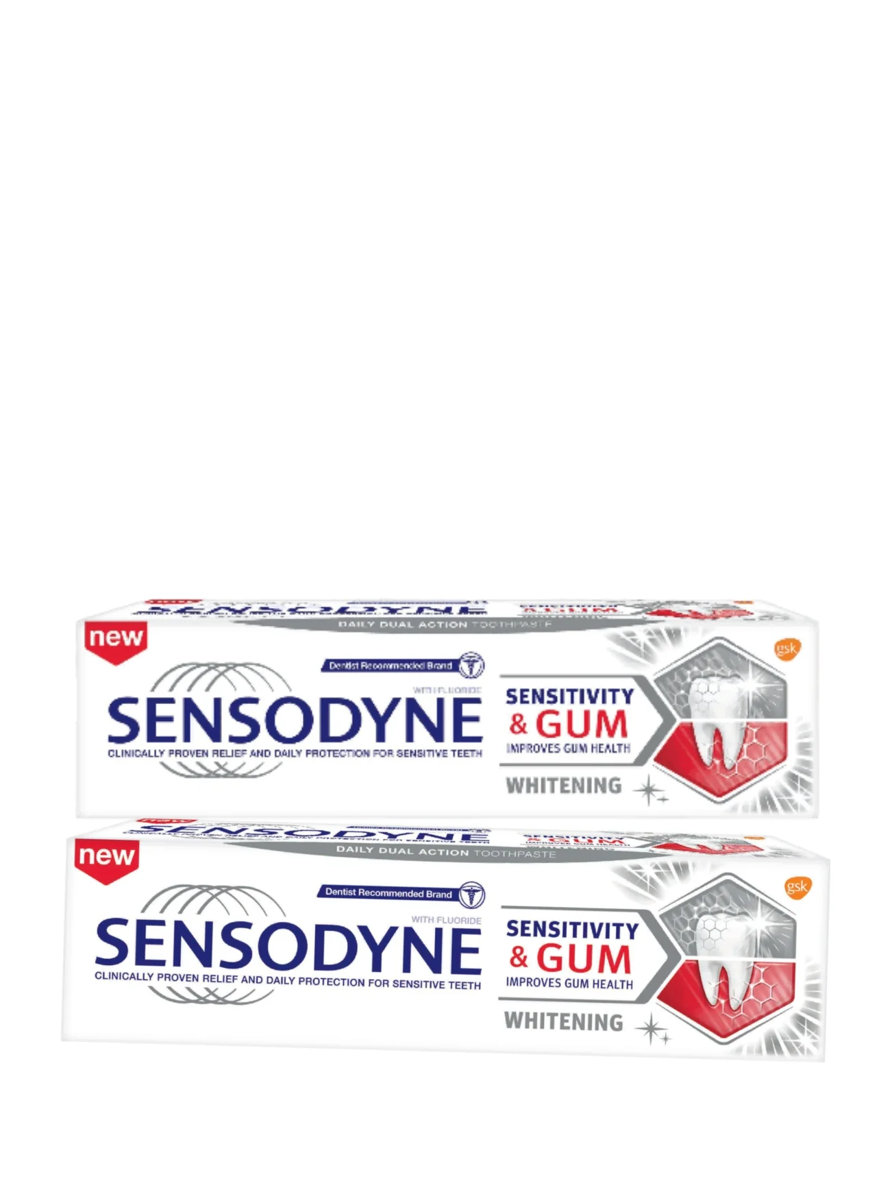 SENSODYNE SENSITIVITY & GUM WHTN TP 2X100G