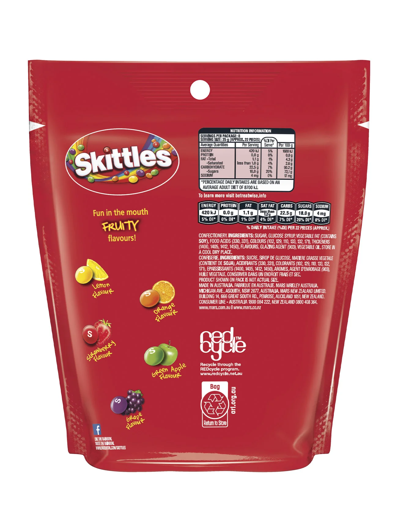 SKITTLES FRUIT SHARING POUCH 200G - Image 3