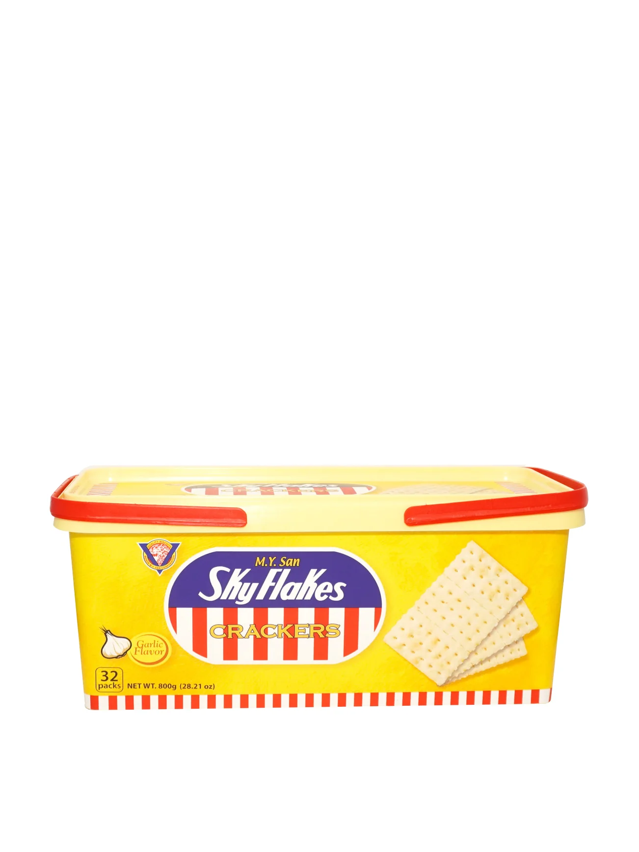 SKY FLAKES GARLIC CRACKERS-TUB 800GM