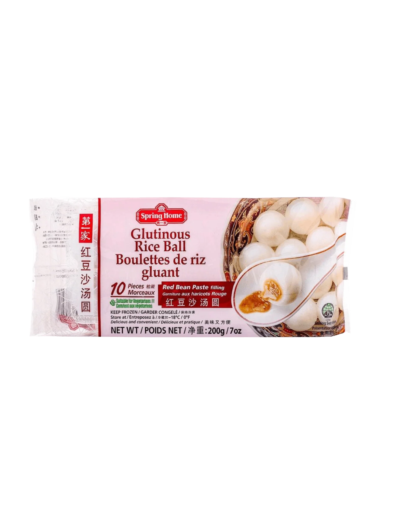 SPRING HOME GLUTINOUS RICE BALL RED BEAN 200G