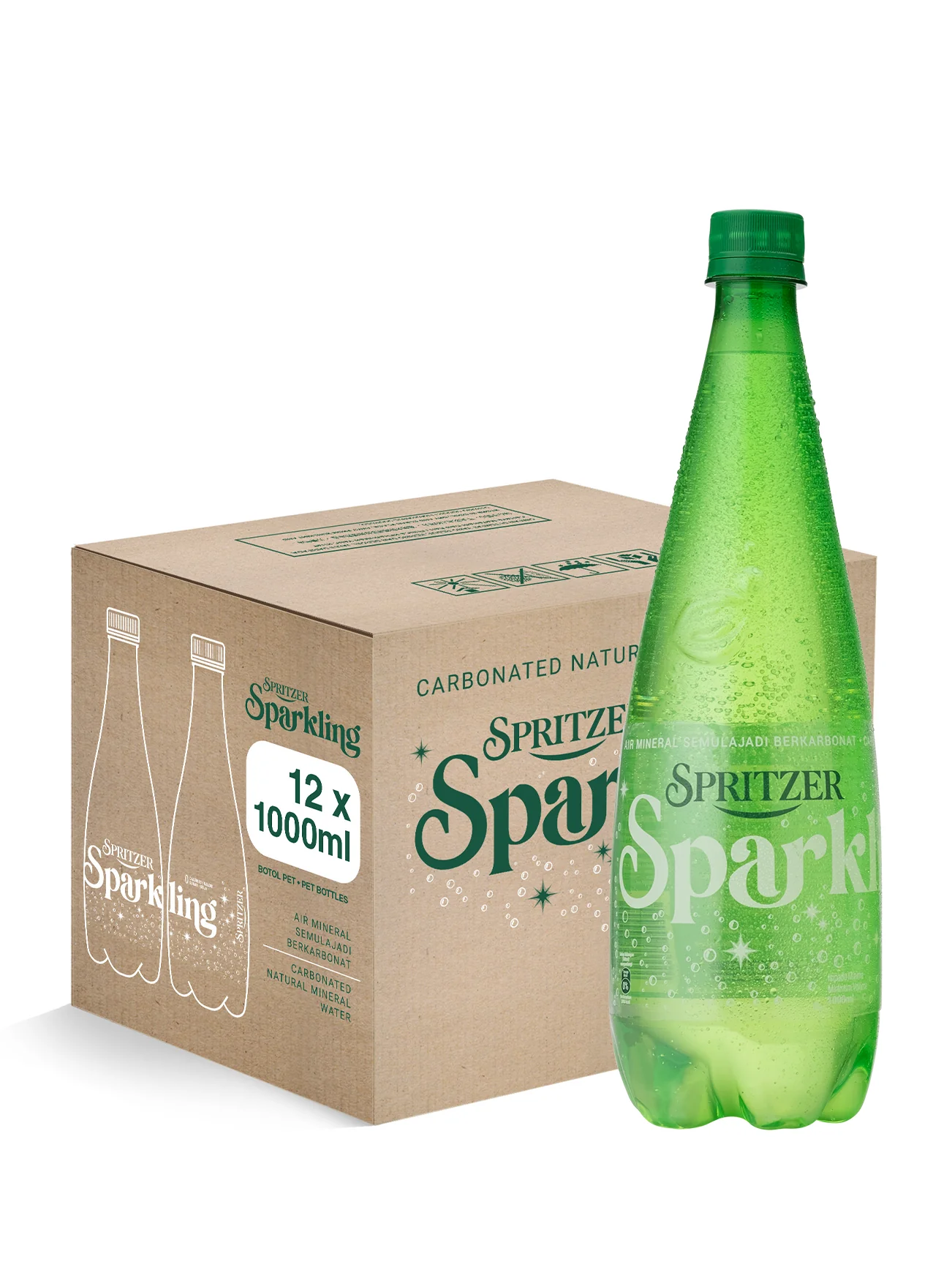 SPRITZER SPARKLING MINERAL WATER 12X1L