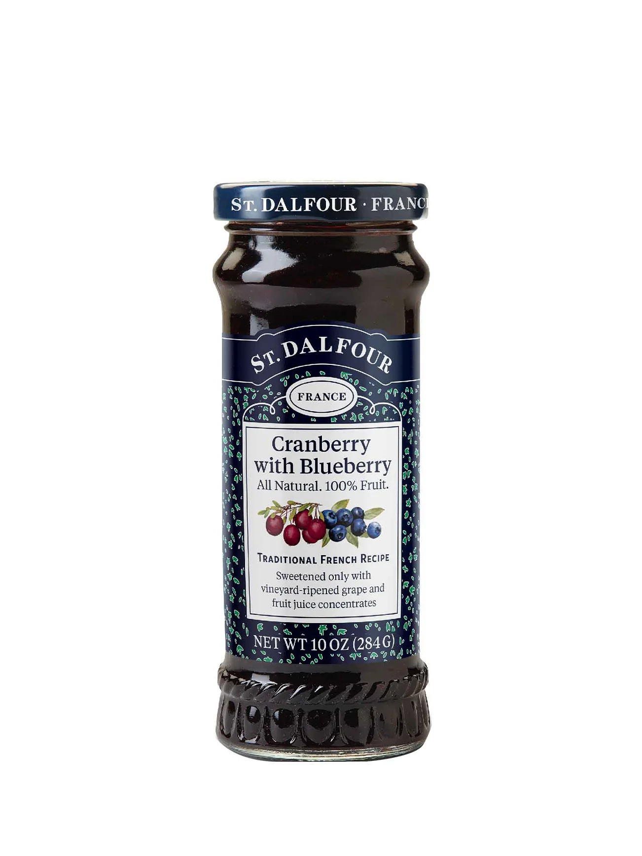 ST.DALFOUR CRANBERRY & BLUEBERRY JAM 284G