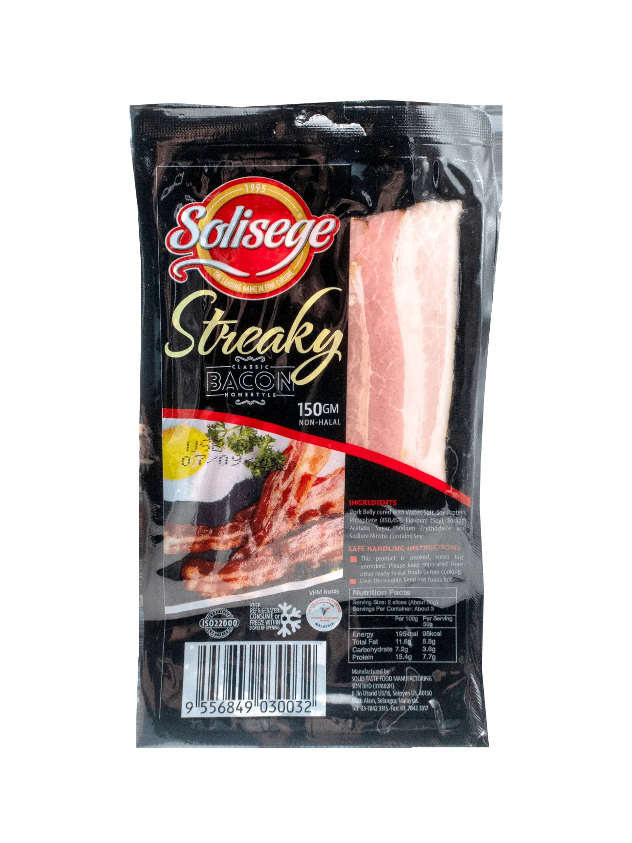 STREAKY BACON 150G