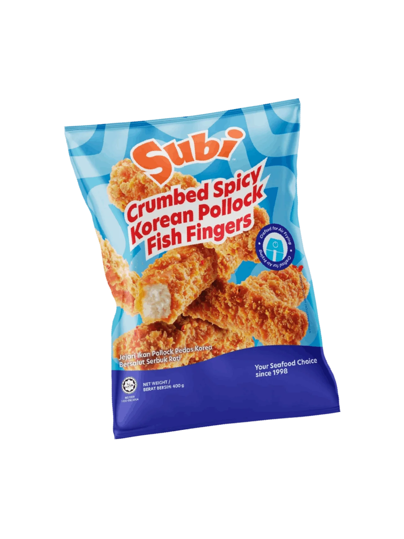SUBI CRUMBED SPICY KOREAN POLLOCK FISH 400G