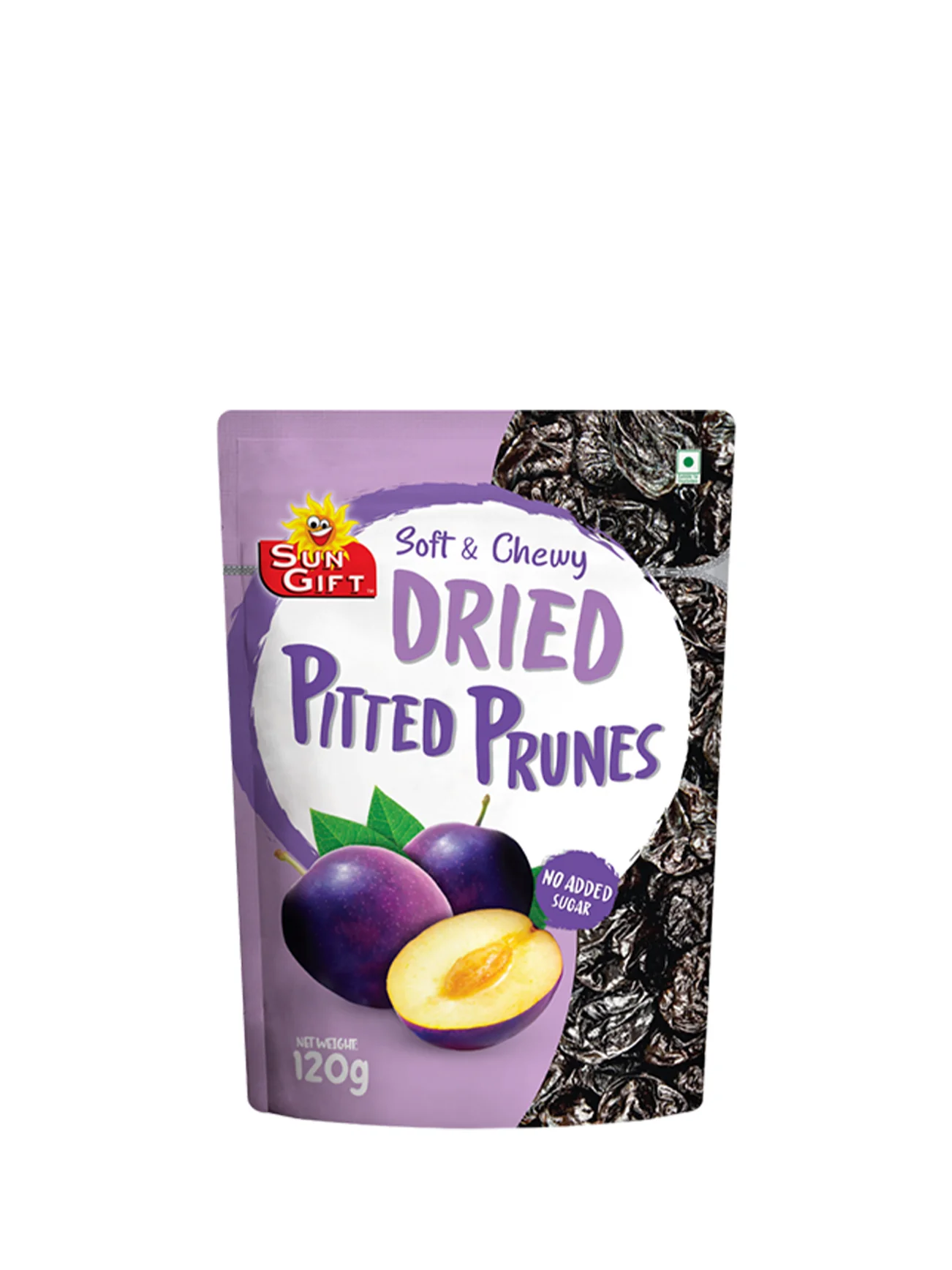 SUNGIFT DRIED PITTED PRUNES 120G