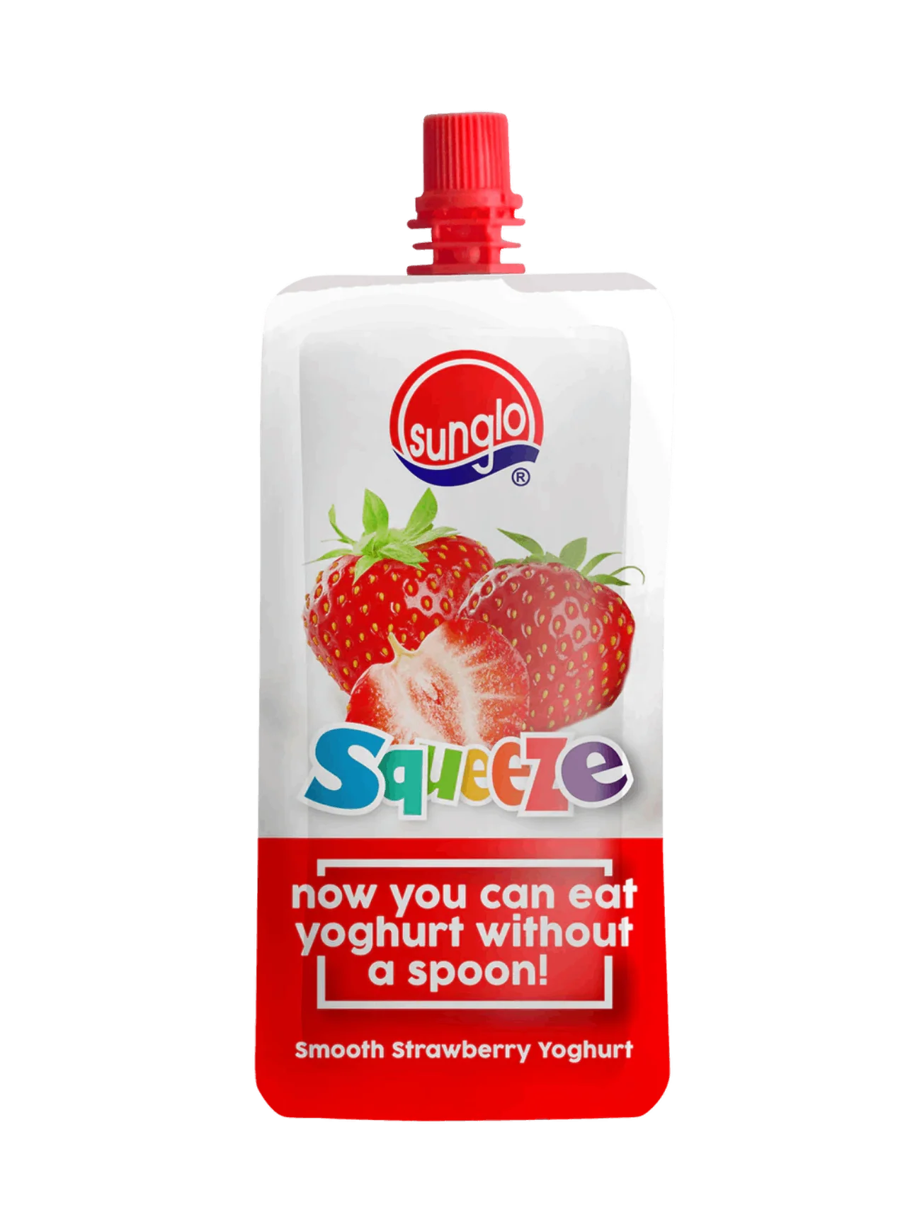 SUNGLO SQUEEZE SMOOTH STRAWBERRY YOG 120G