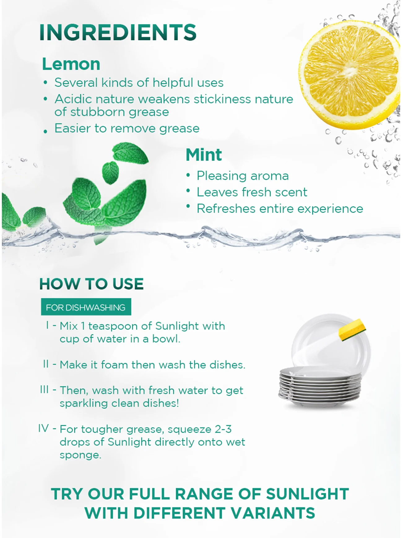 SUNLIGHT LIQ DW EXTRA ANTI BAC 800ML - Image 9